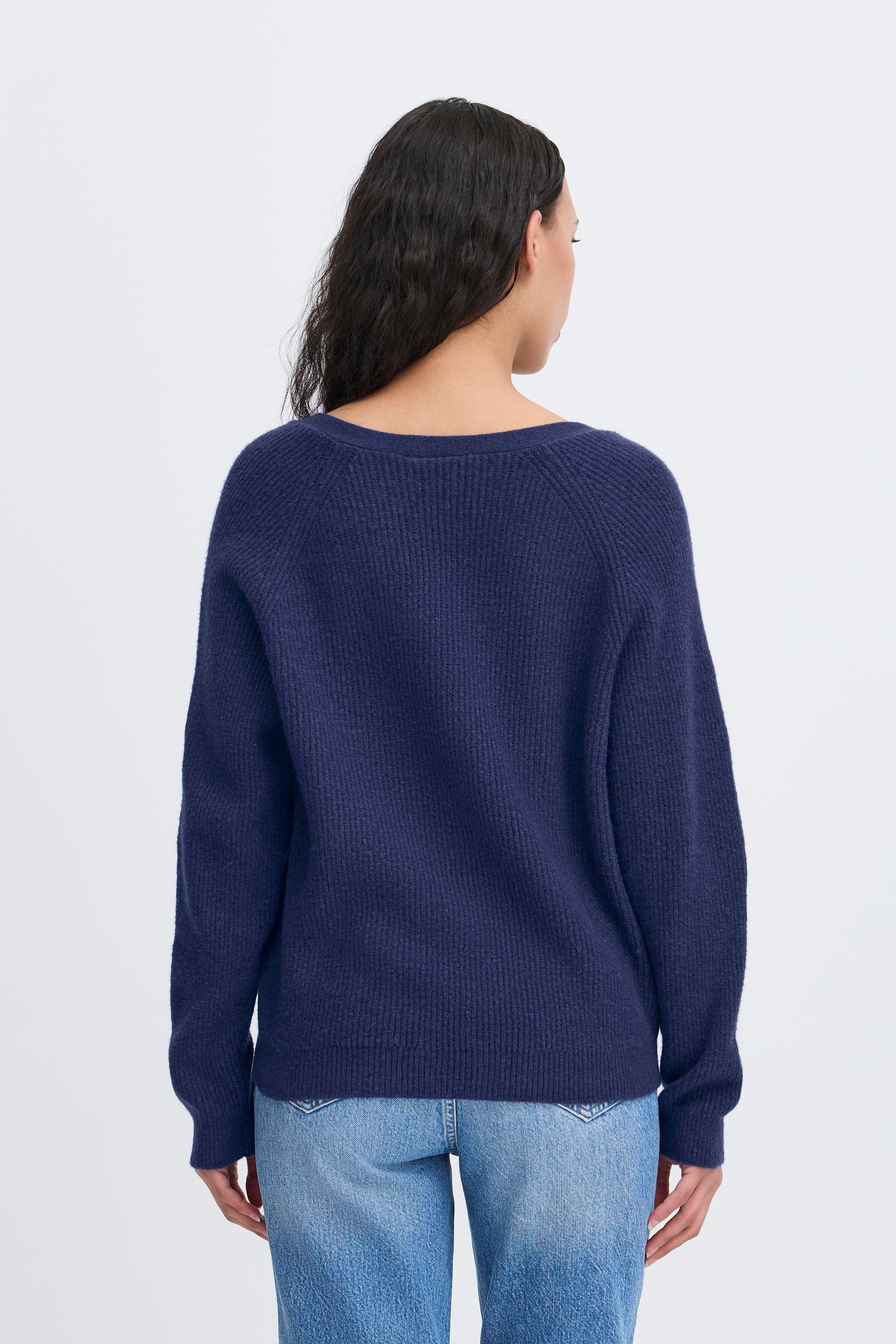 MACKENZIE LONG SLEEVE SWEATER-PATRIOT BLUE