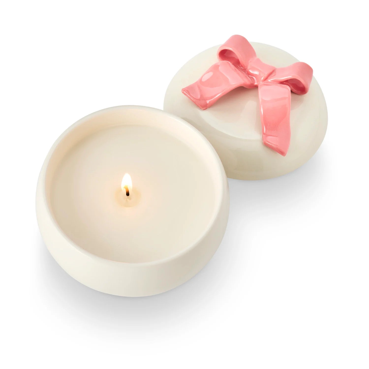 COCONUT MILK MANGO BOW CERAMIC CANDLE