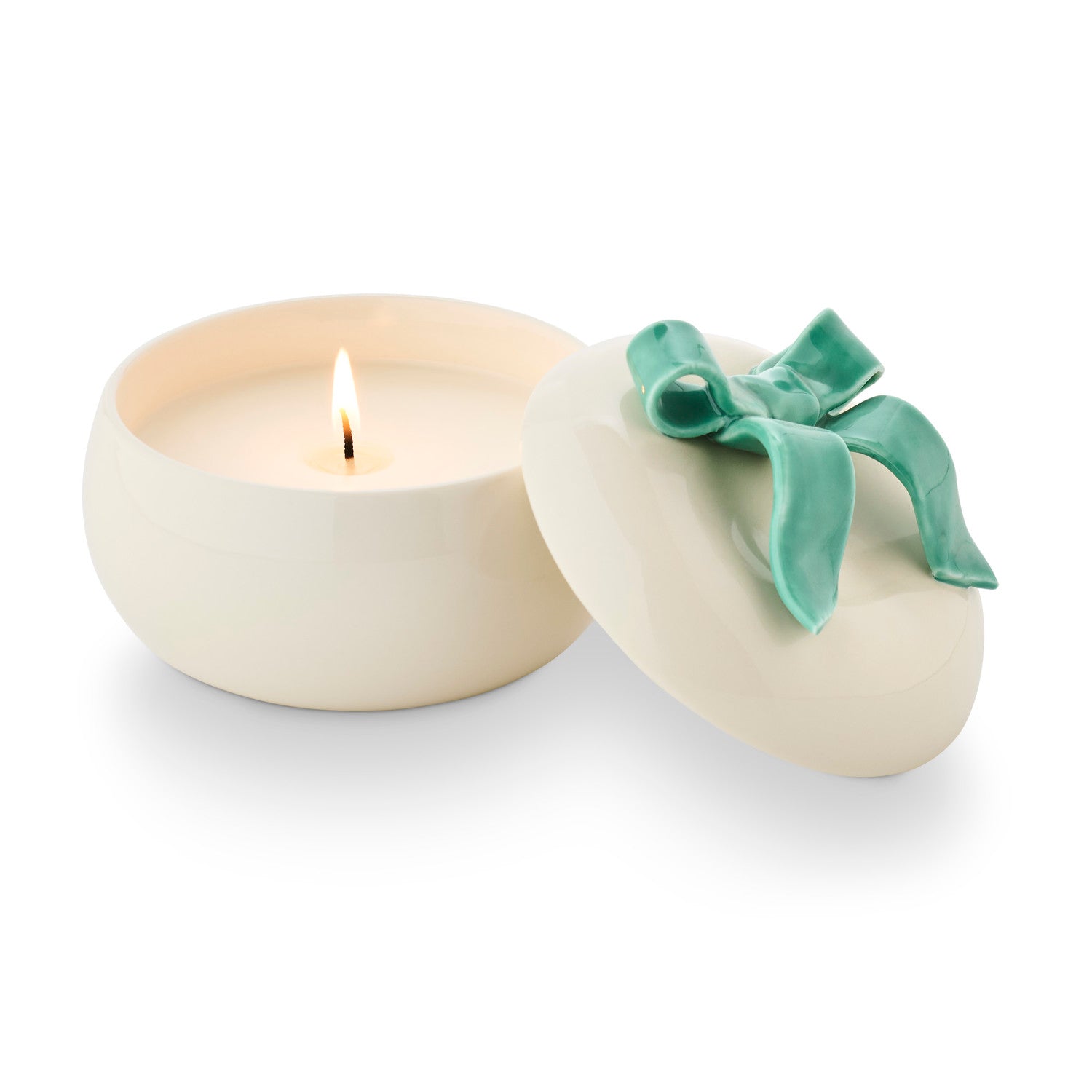 CITRUS CRUSH BOW CERAMIC CANDLE