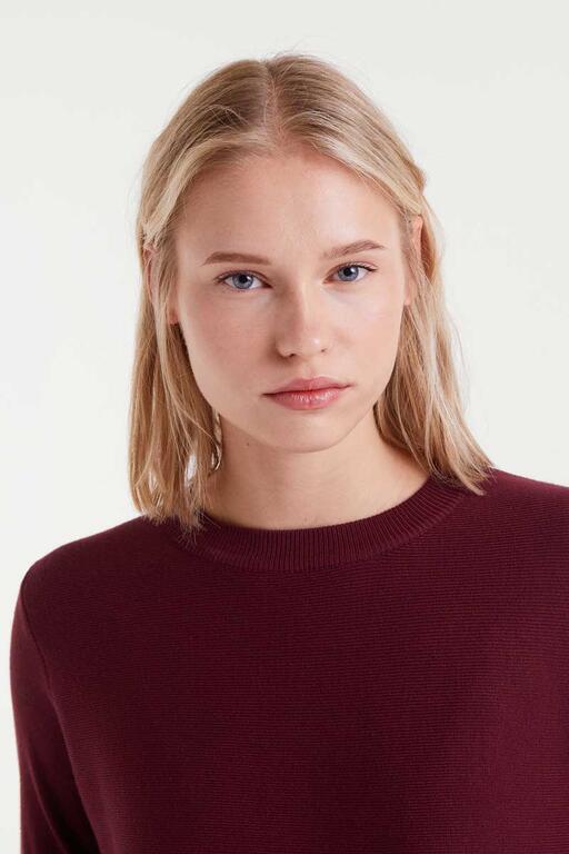 REMI SWING SWEATER-MAROON