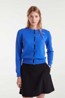 ELLA CARDIGAN SWEATER-ROYAL BLUE