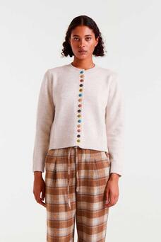 WRENLEY CARDIGAN-BEIGE