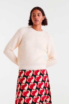 VALERIE PULLOVER SWEATER-OFF WHITE