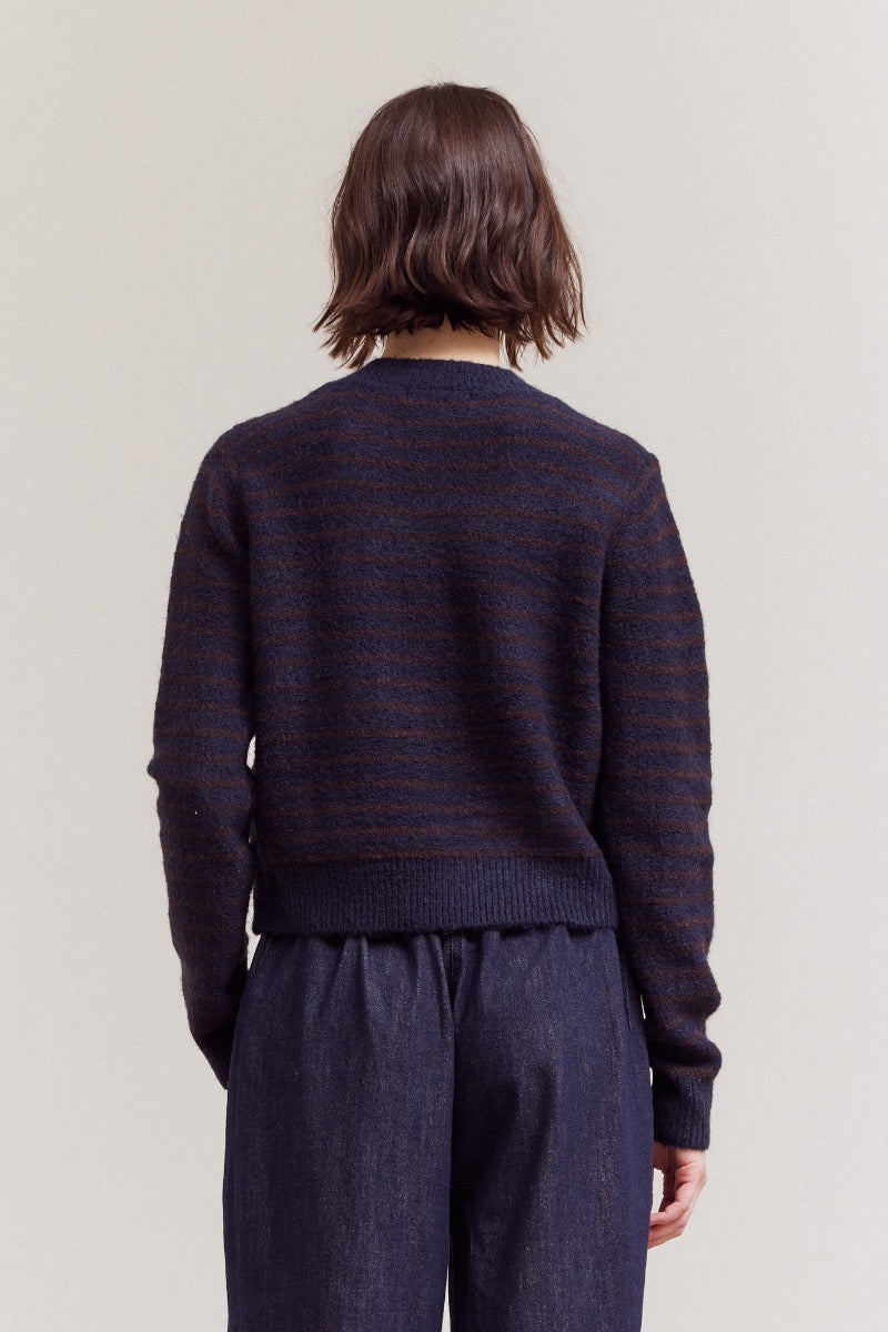 BRIANNA  BUTTON UP CARDIGAN-MIDNIGHT