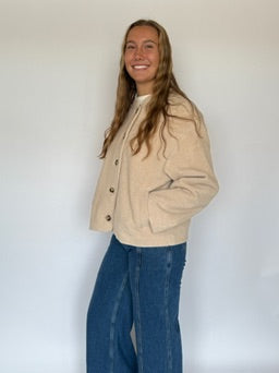 JULES HALF COAT-BEIGE