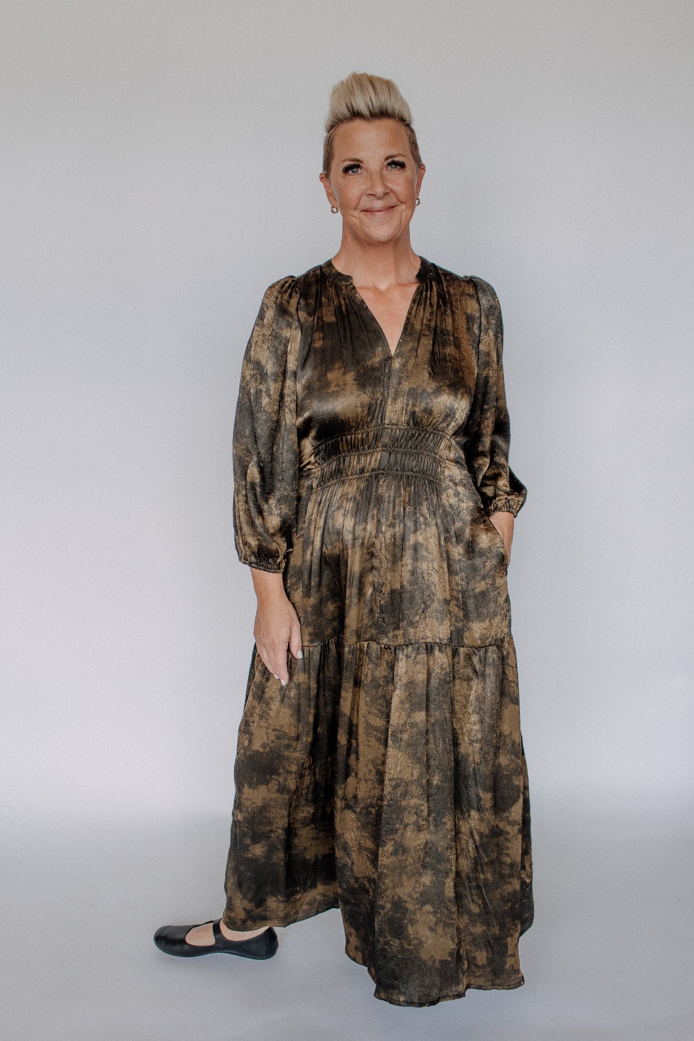 ALANI MIDI DRESS-TAPENADE