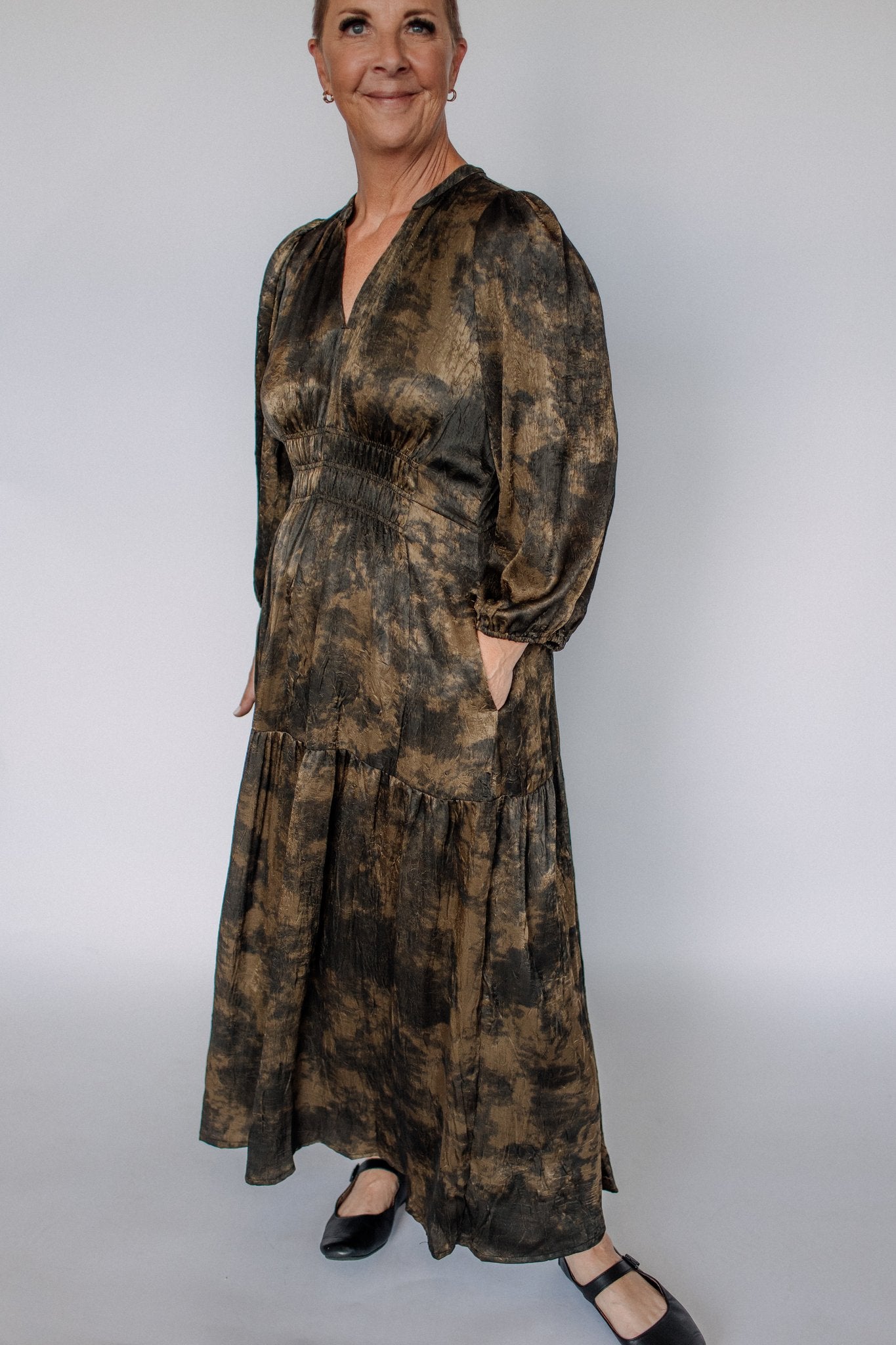 ALANI MIDI DRESS-TAPENADE
