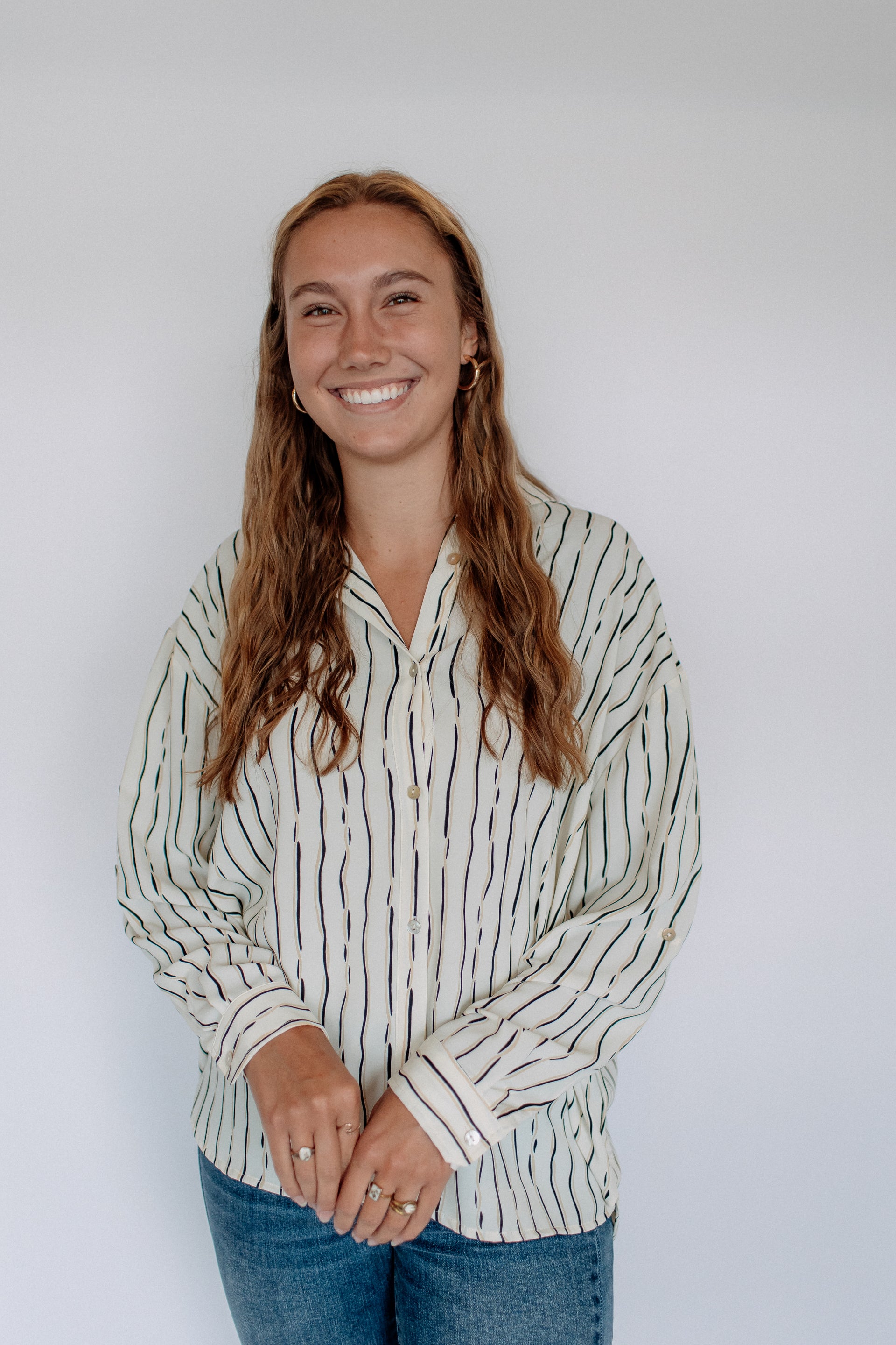ASHLEY L/S SHIRT-IVORY
