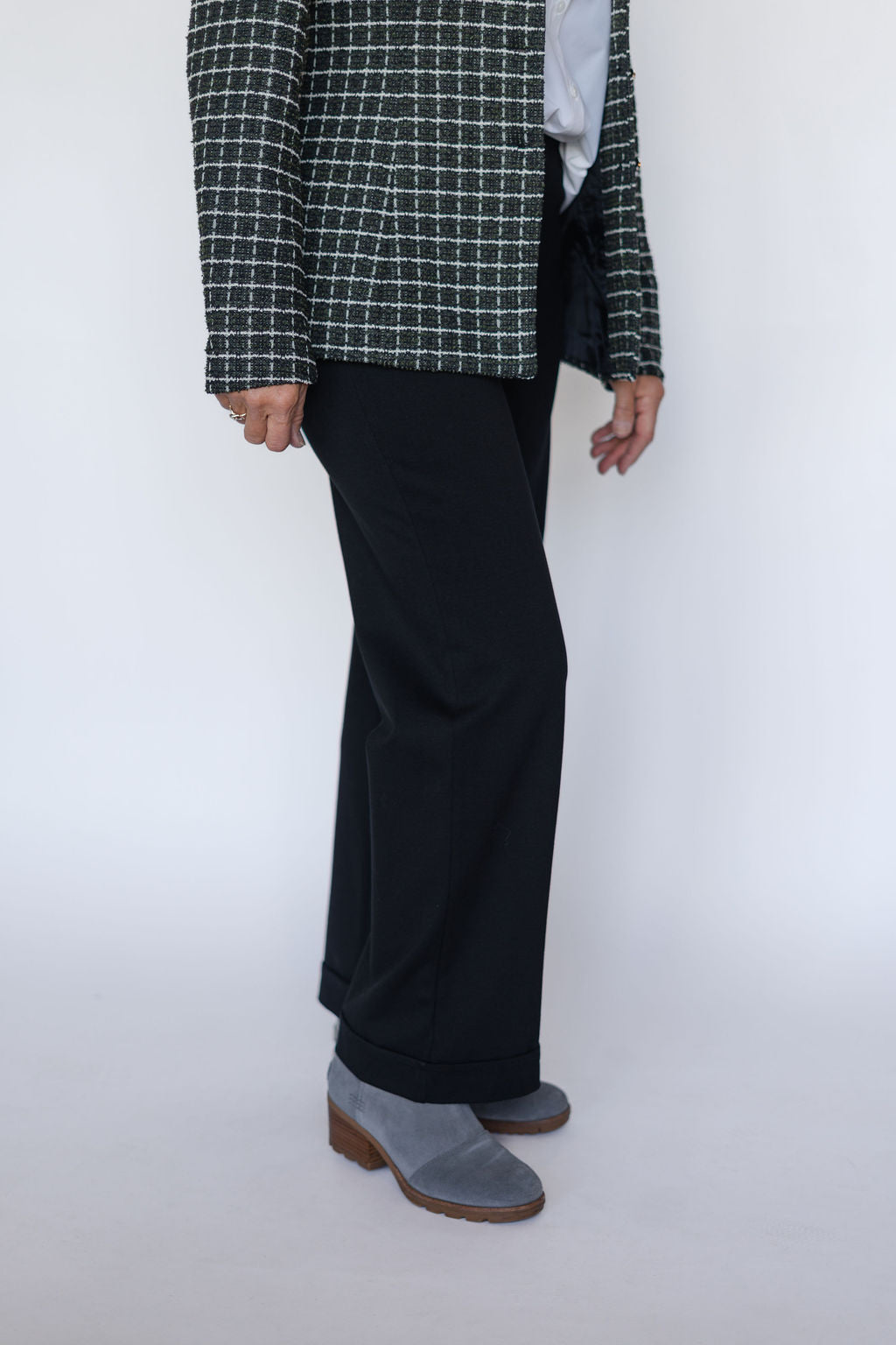 ASTRID PULL ON BLACK DRESS TROUSER