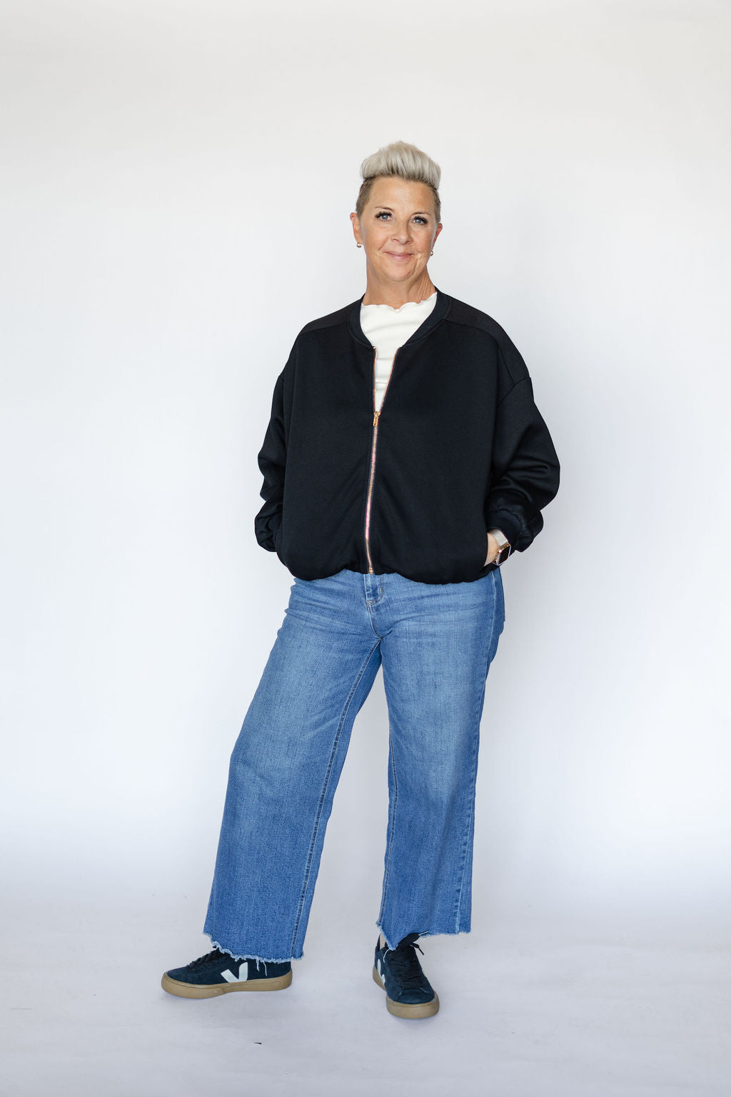 CAMILA BOMBER JACKET-BLACK