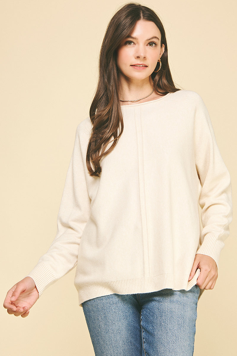 ZARA CREWNECK SWEATER-IVORY