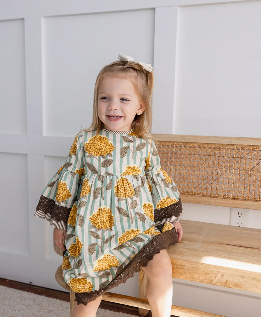 FALL FLORALS BABY DRESS