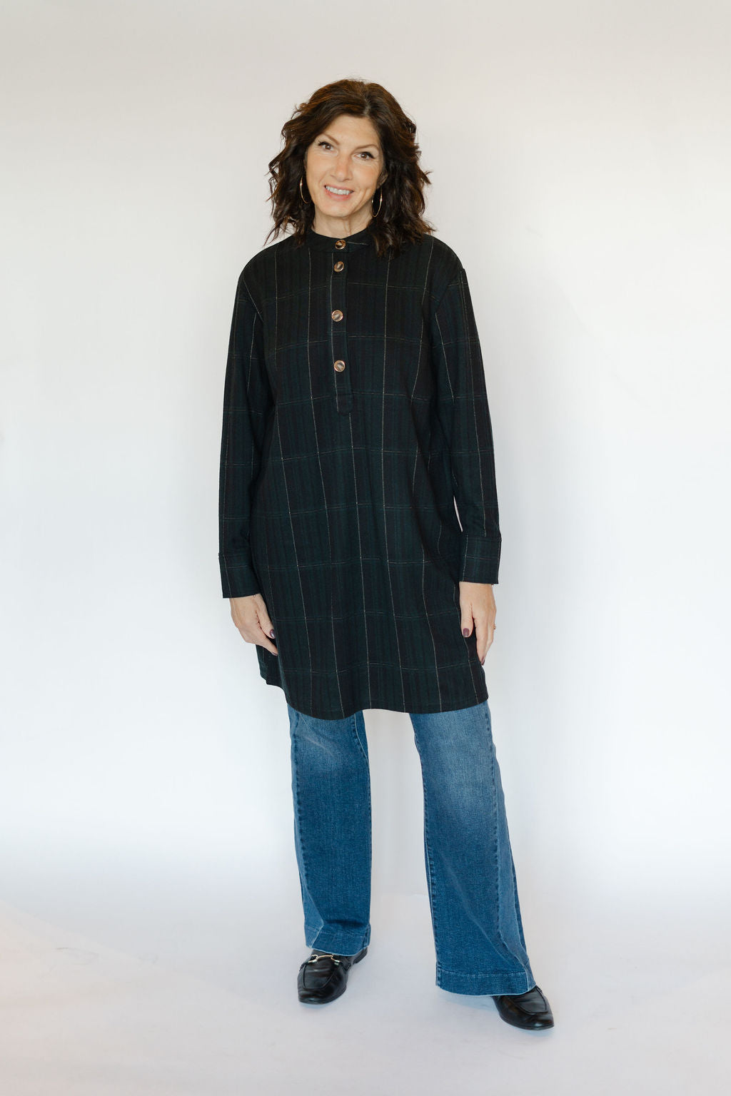 RAELYNN DRESS/TUNIC-BLACK