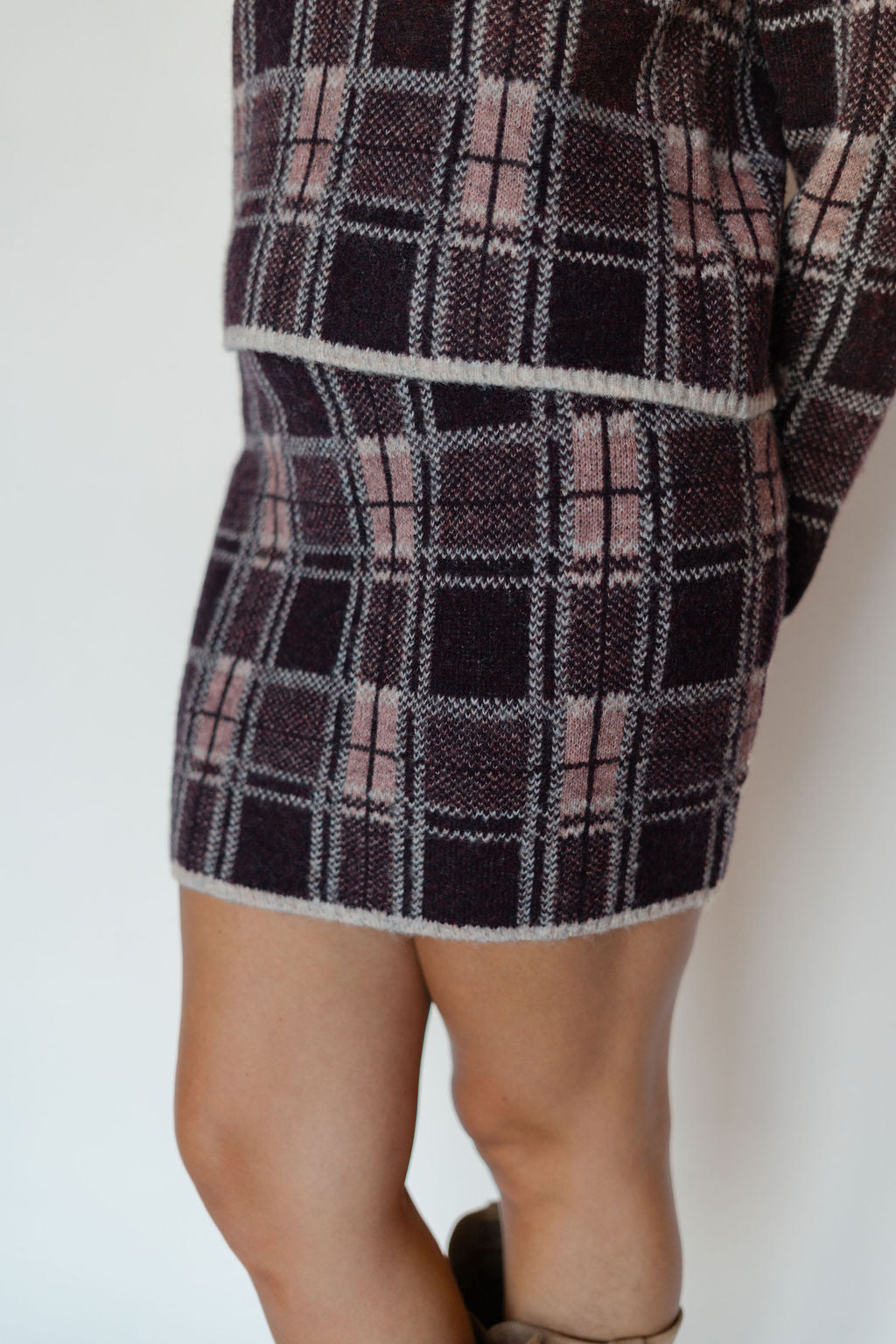 SPROUSE SWEATER SKIRT-BUFF