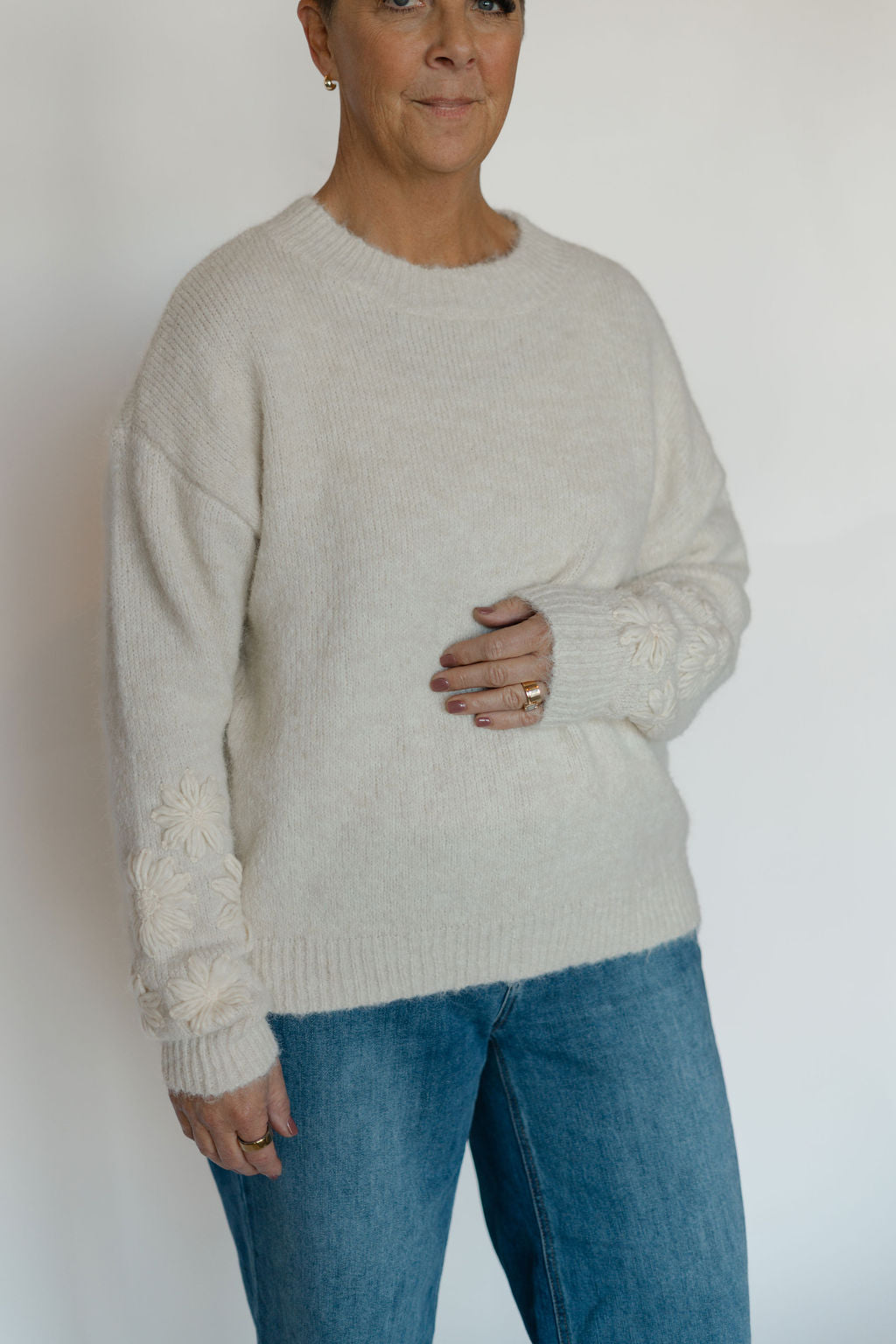 ALANNAH SWEATER-IVORY