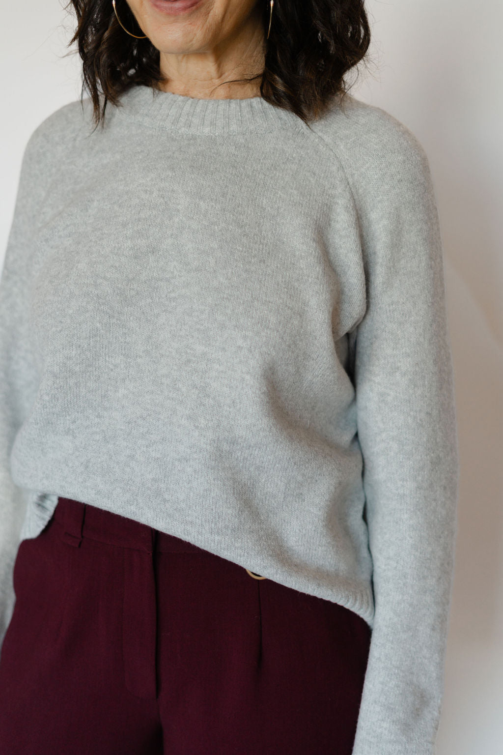 OPAL SWEATER-HEATHER GREY
