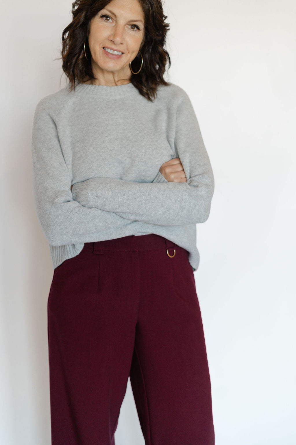 OPAL SWEATER-HEATHER GREY