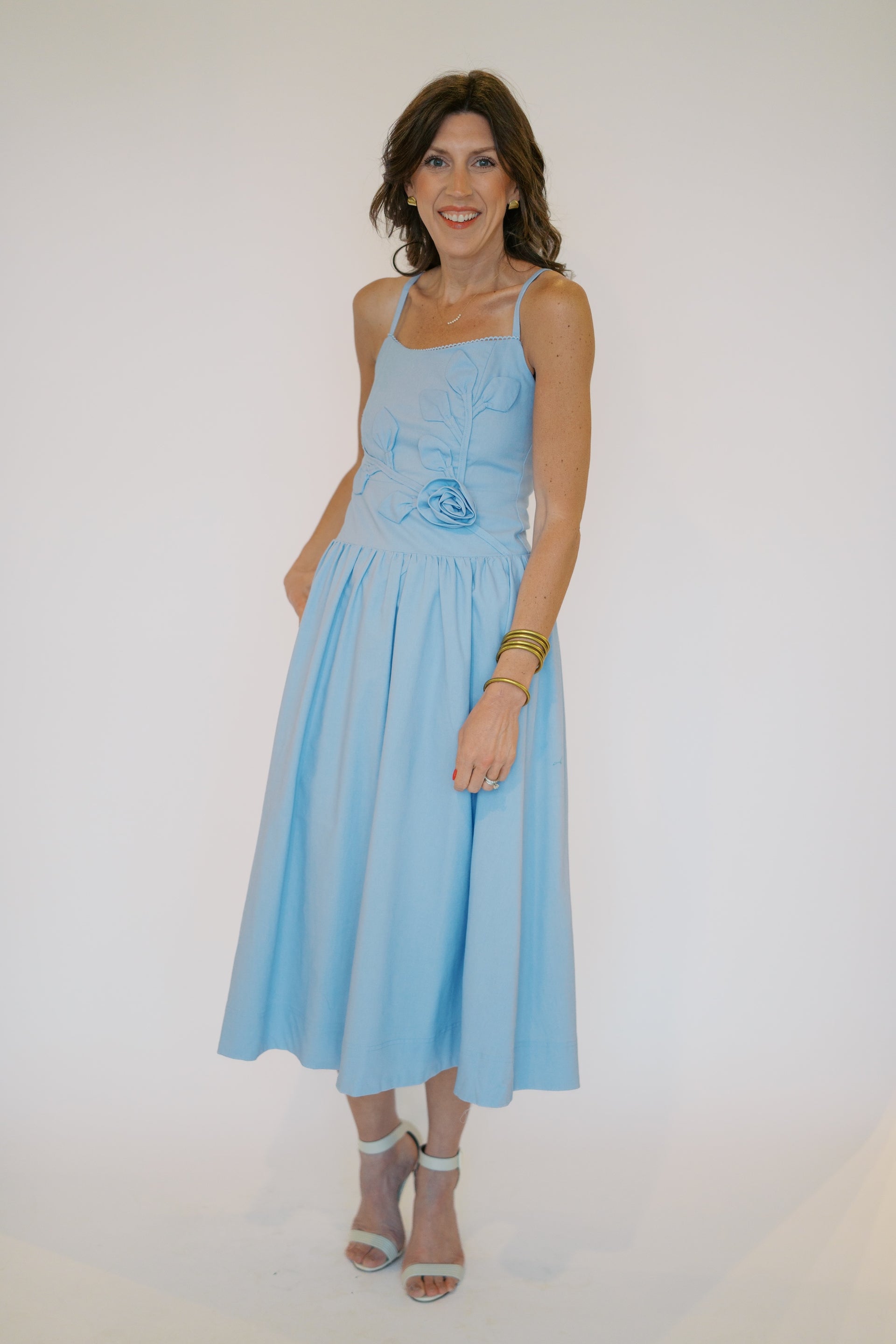 KEZIAH DRESS-BLUE