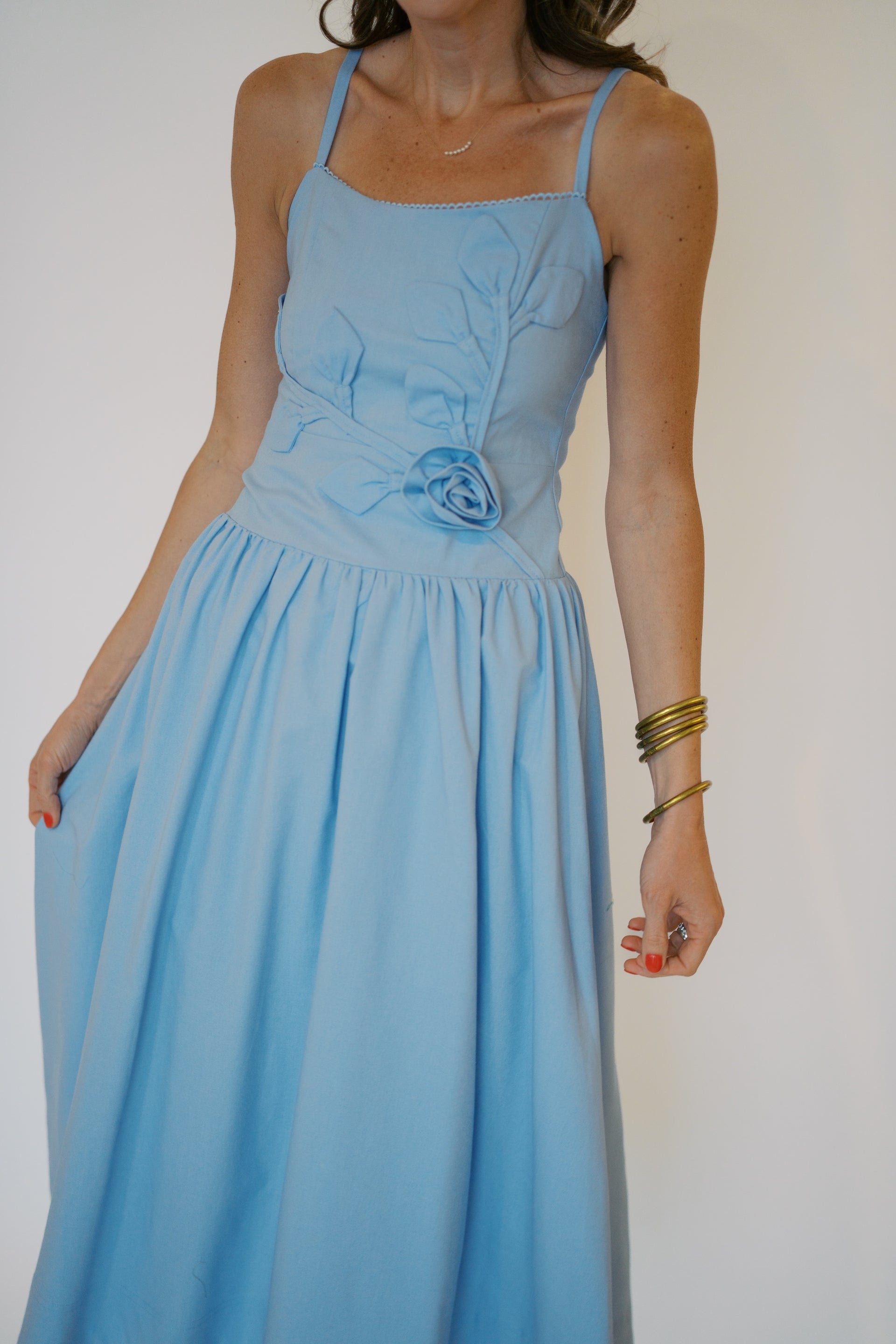 KEZIAH DRESS-BLUE