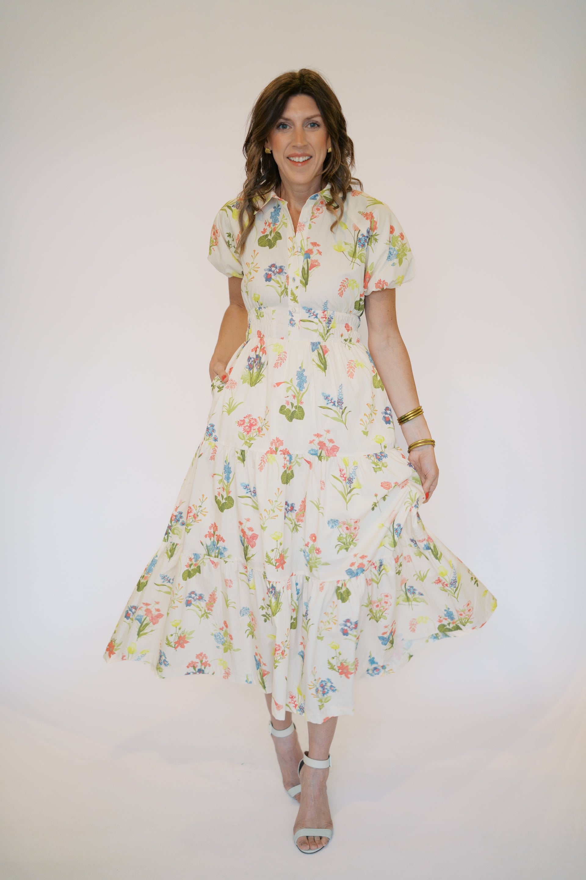 ALEIA DRESS-CREAM