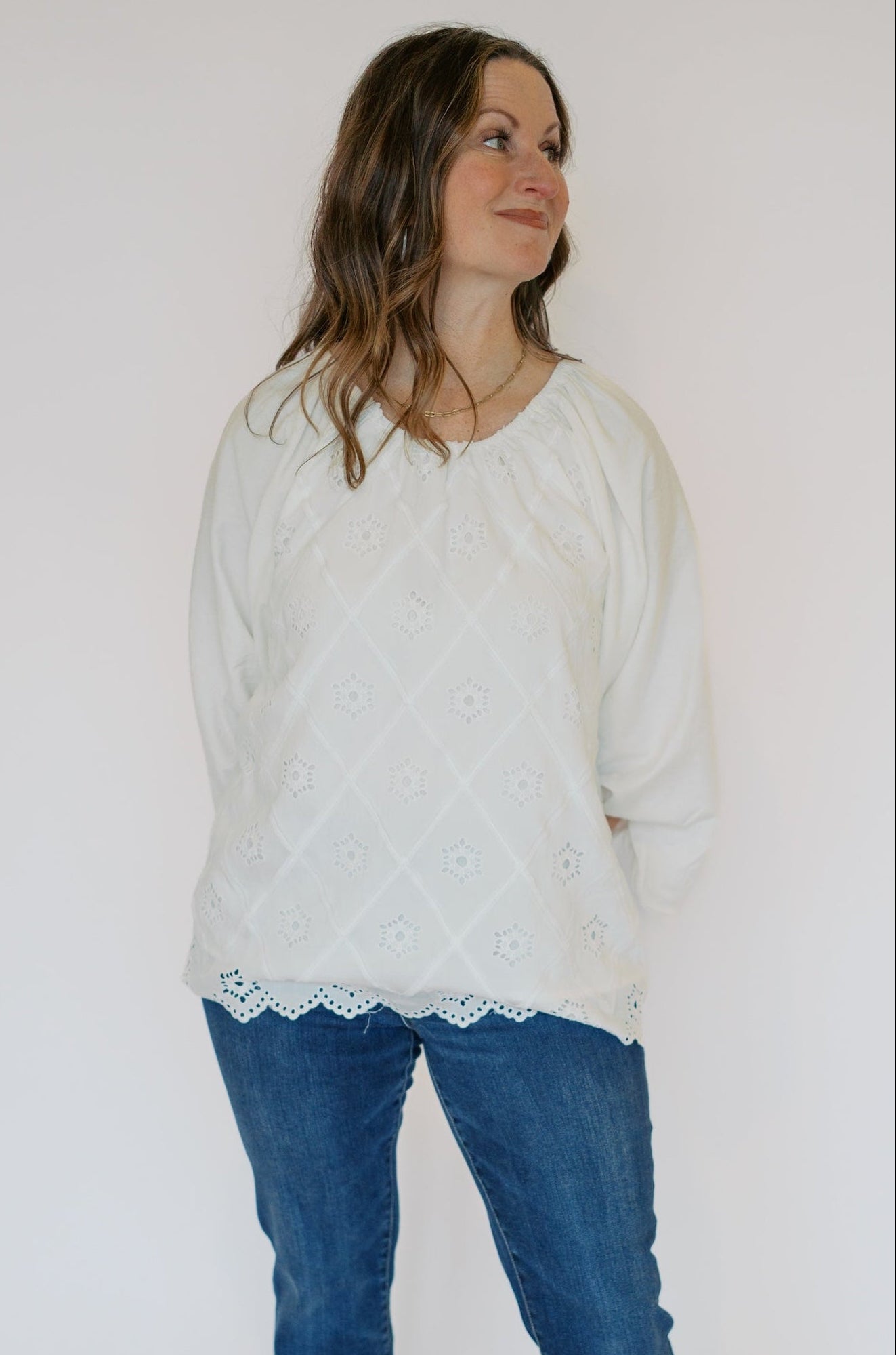 CANDACE TOP-WHITE