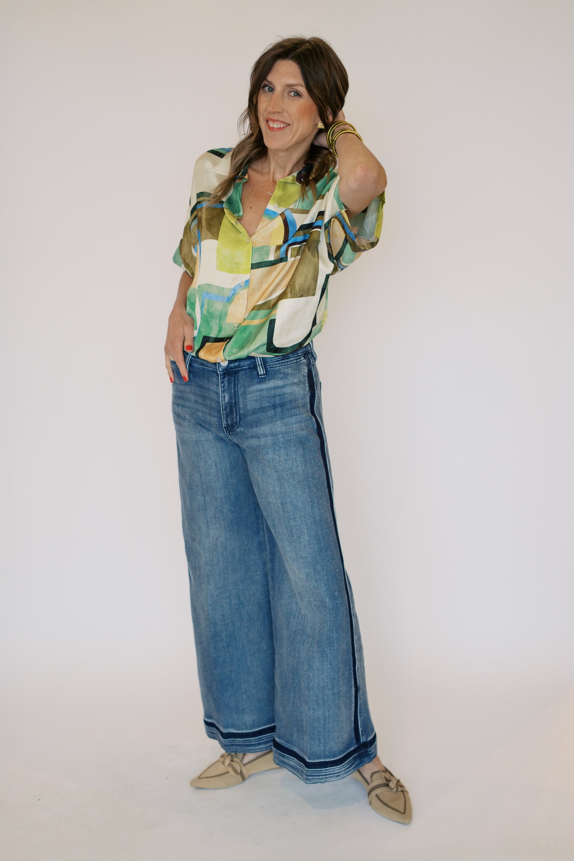 KIRSTEN TOP-GREEN