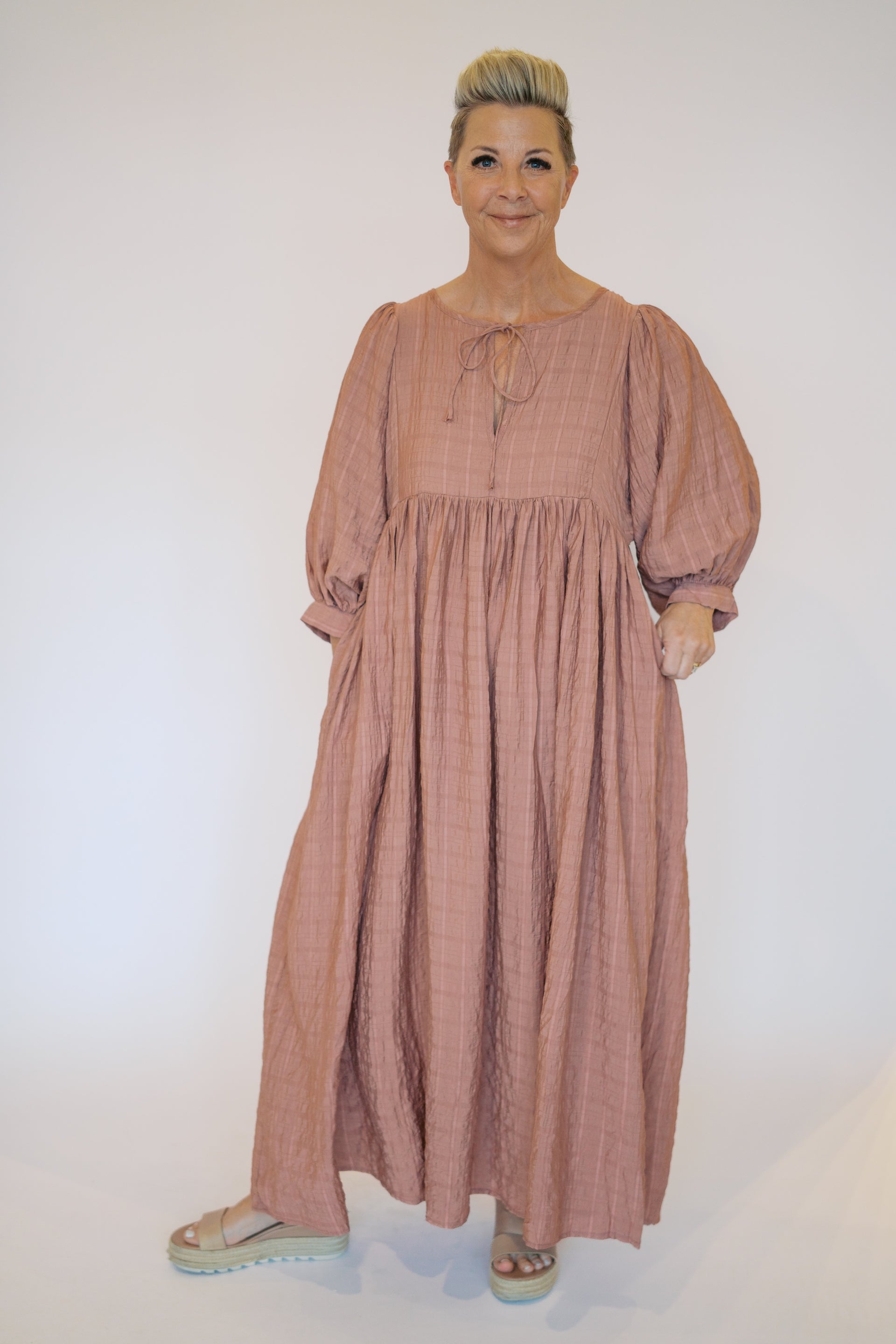 NINA DRESS-MAUVE