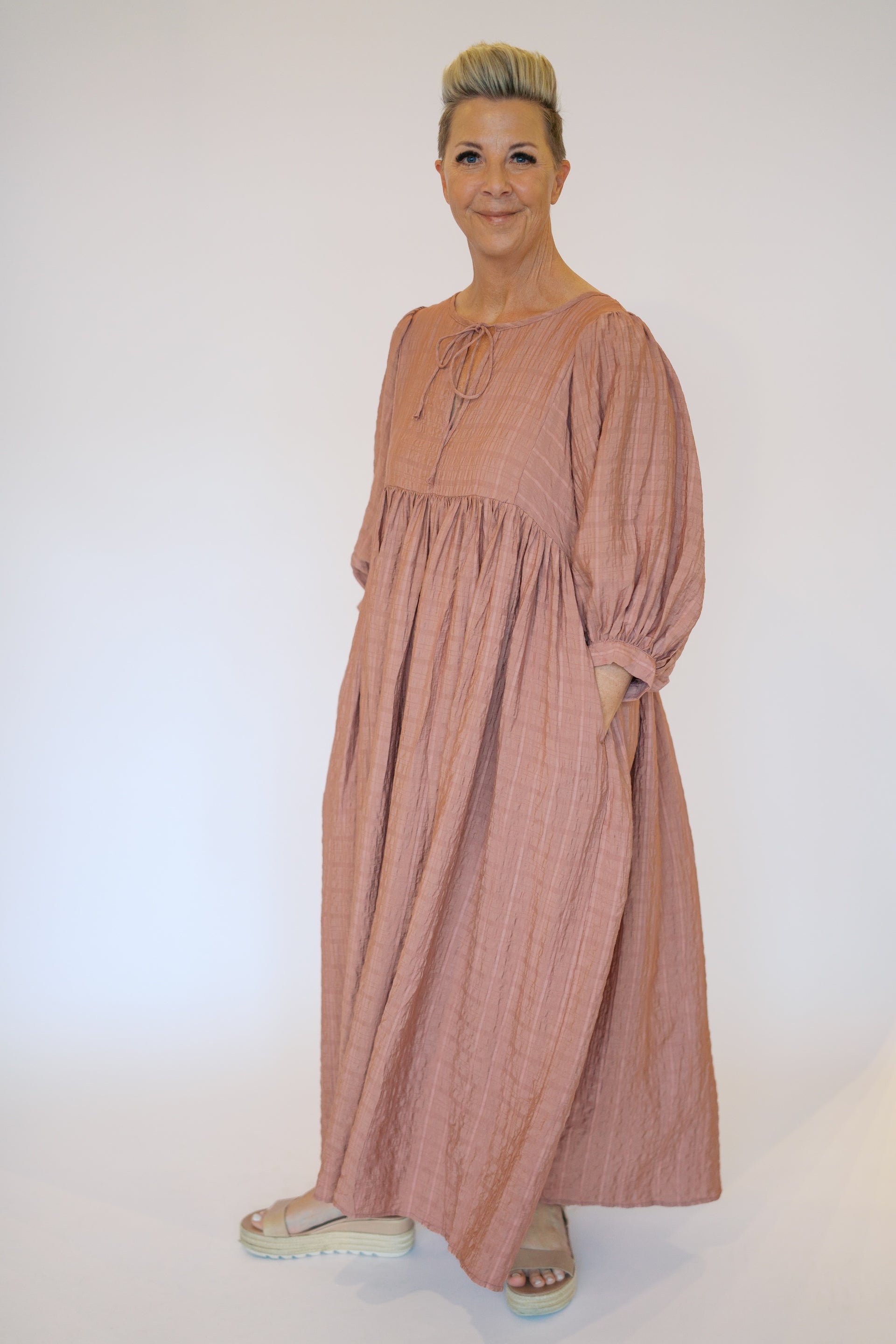 NINA DRESS-MAUVE