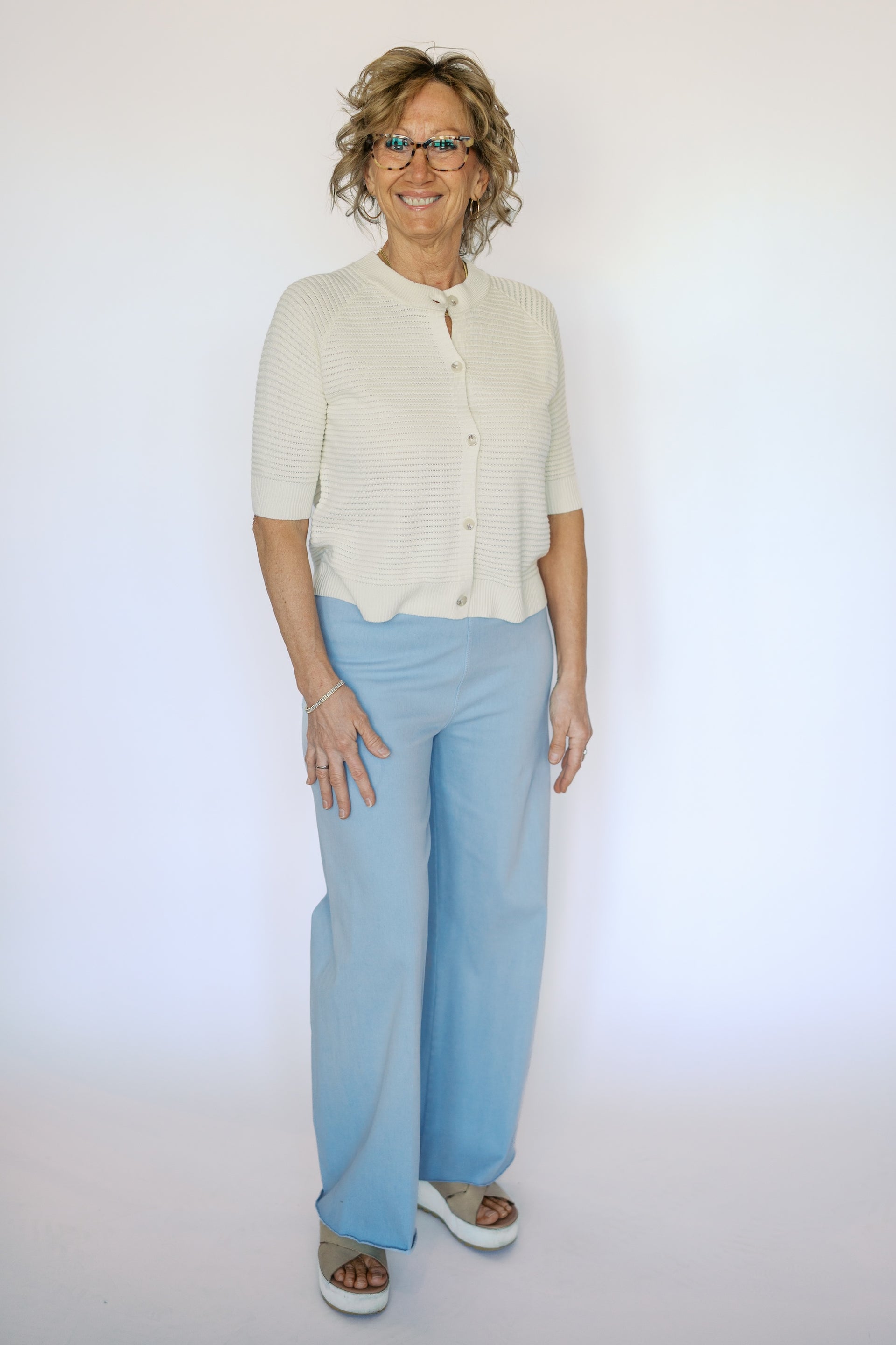 REGINA CARDIGAN-ECRU