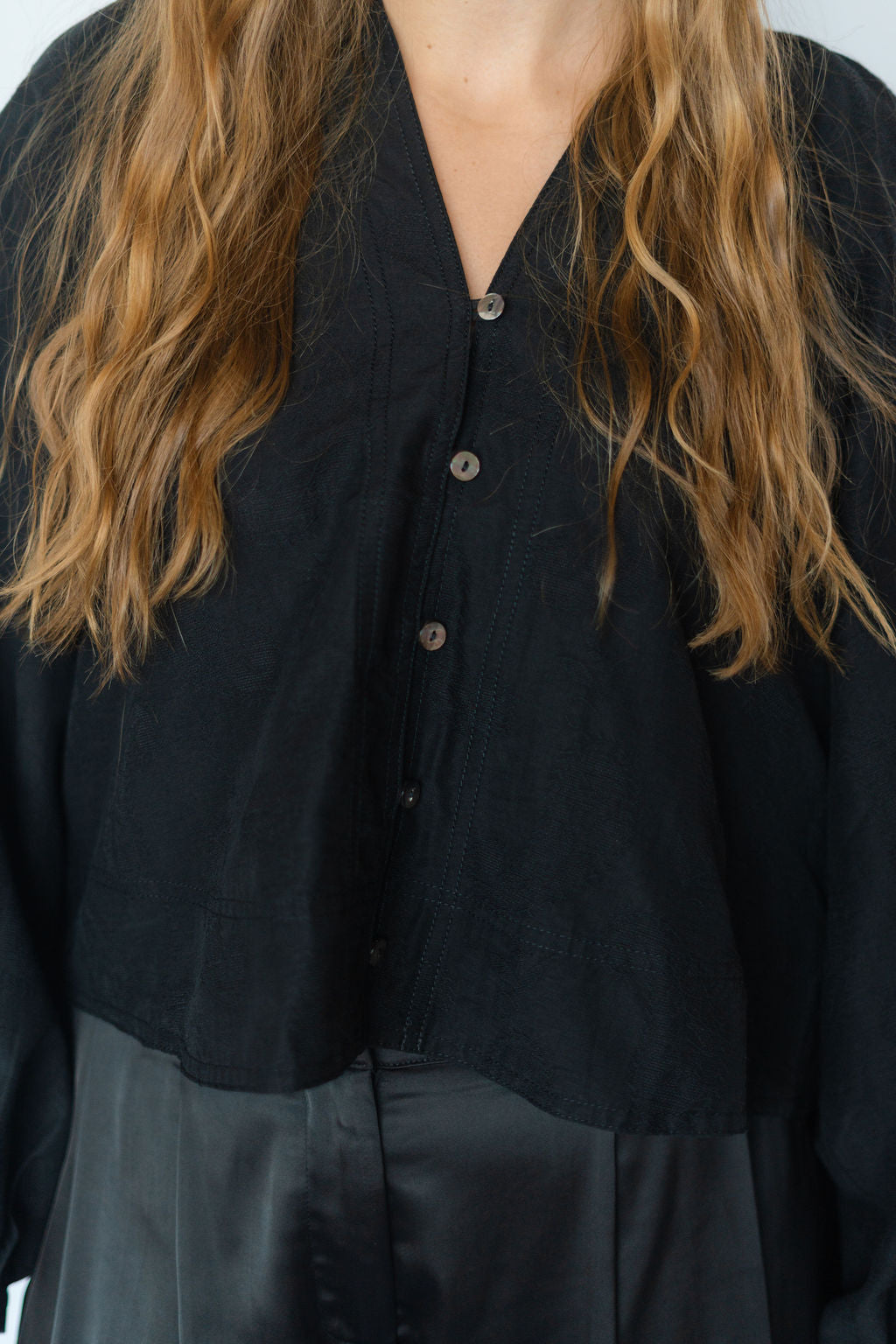 PENSEE BLOUSE-BLACK NOIR