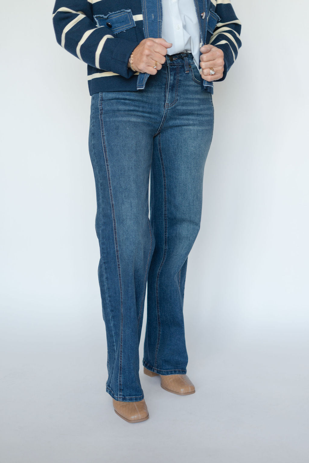 MAEVE DENIM-GLOW DARK WASH