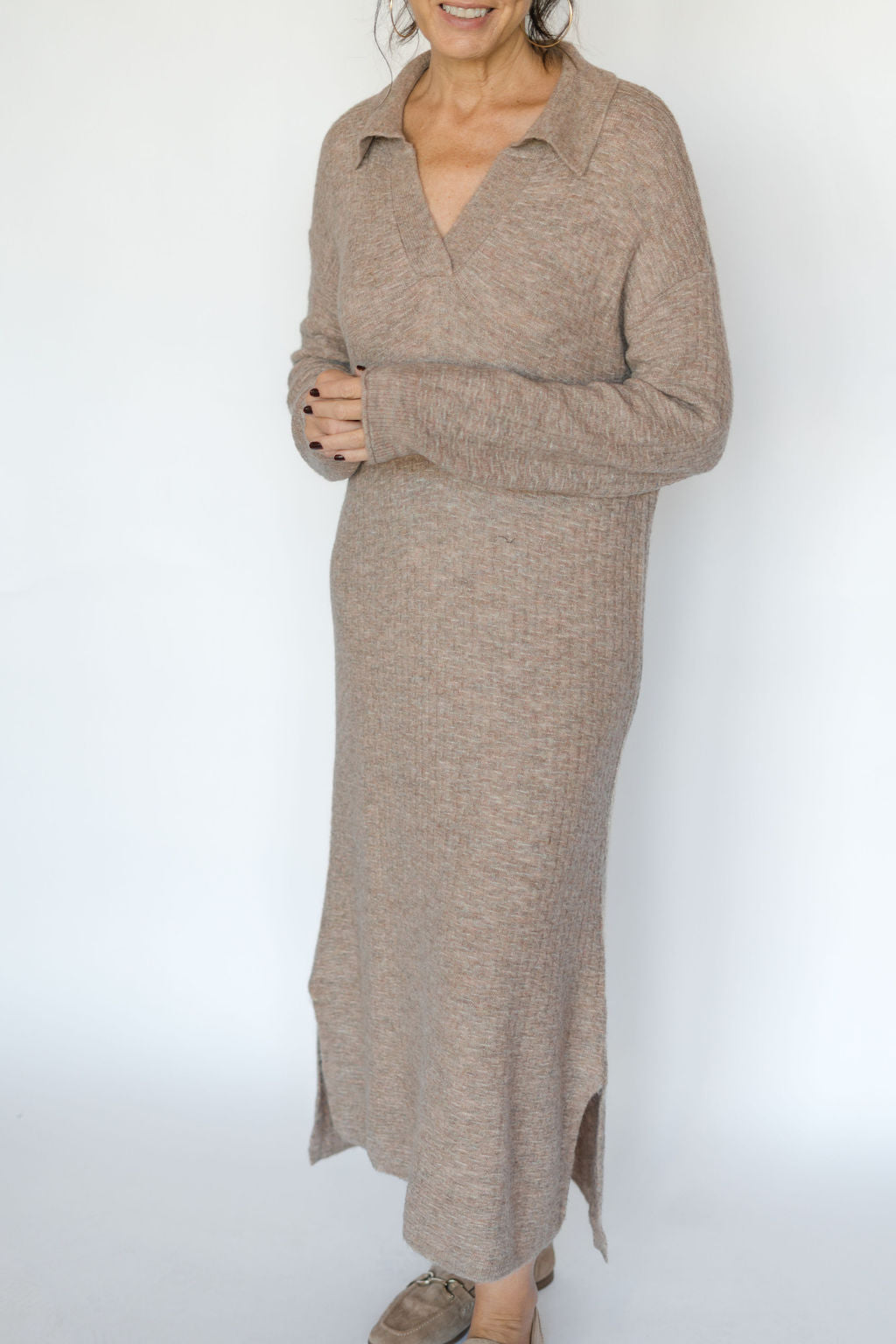 FREESIA DRESS-TAUPE