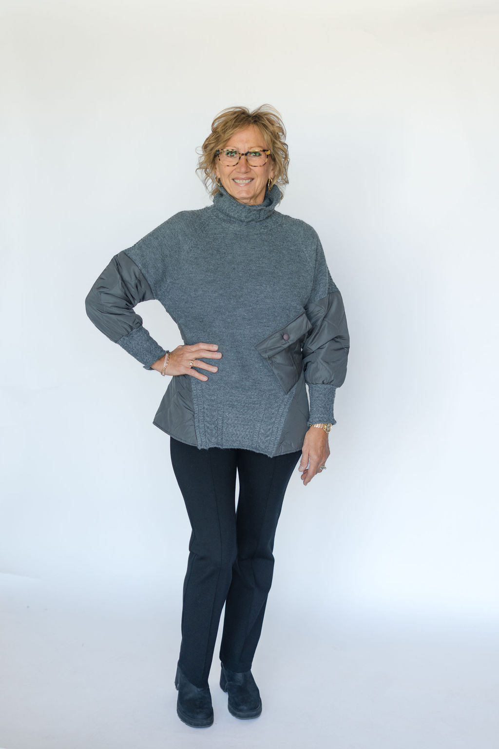 ALLISON SWEATER-GREY