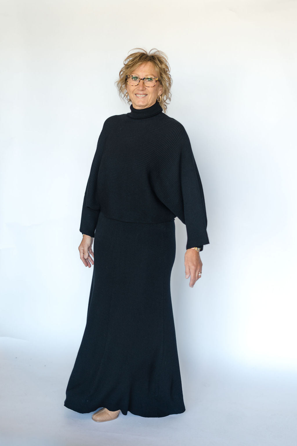 ASTRID TWO PIECE BLACK DRESS