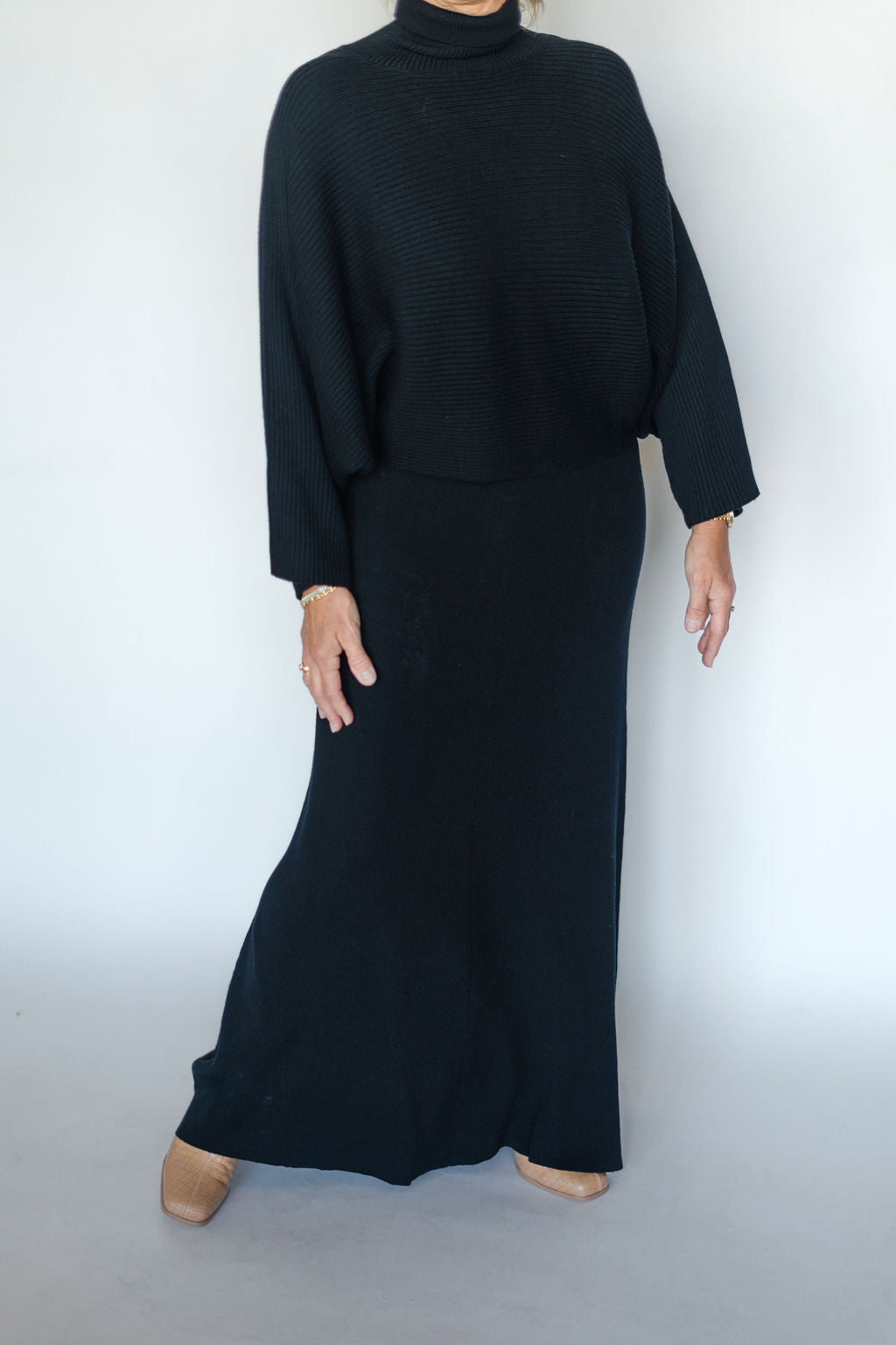 ASTRID TWO PIECE BLACK DRESS