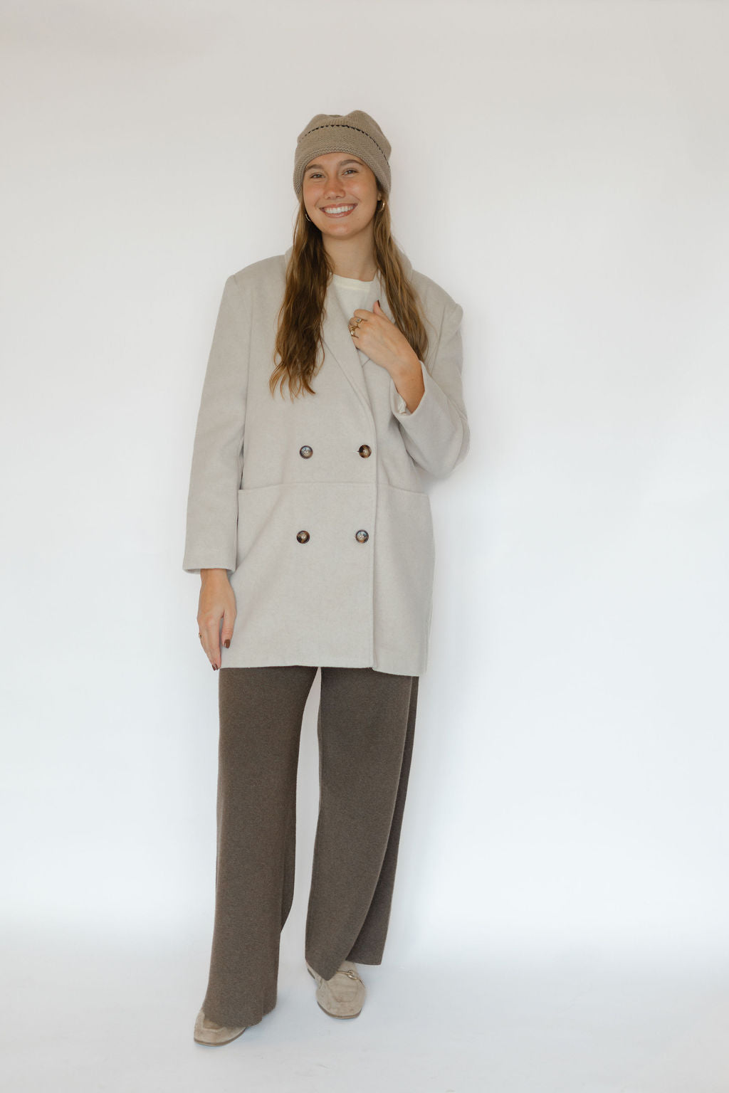 ADELAIDE COAT-OFF WHITE