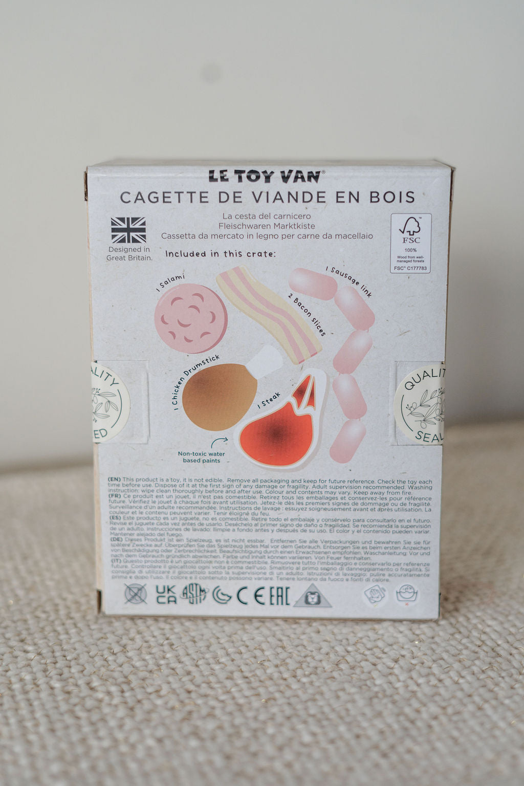 BUTCHERS MEAT WOODEN MARKET CRATE