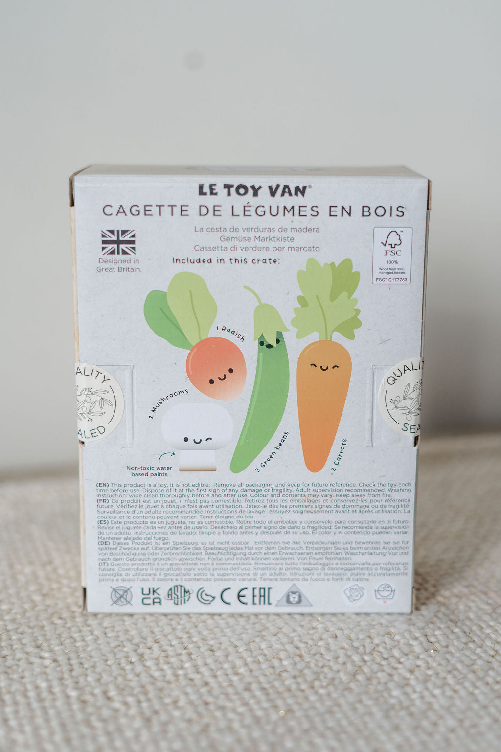 HARVEST VEGETABLES WOODEN MARKET CRATE