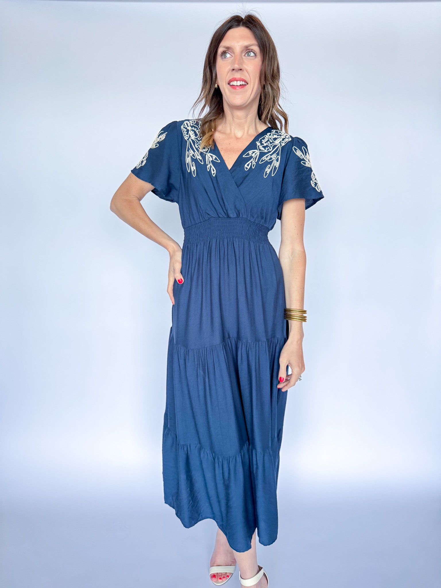 IRVINE DRESS-BLUE