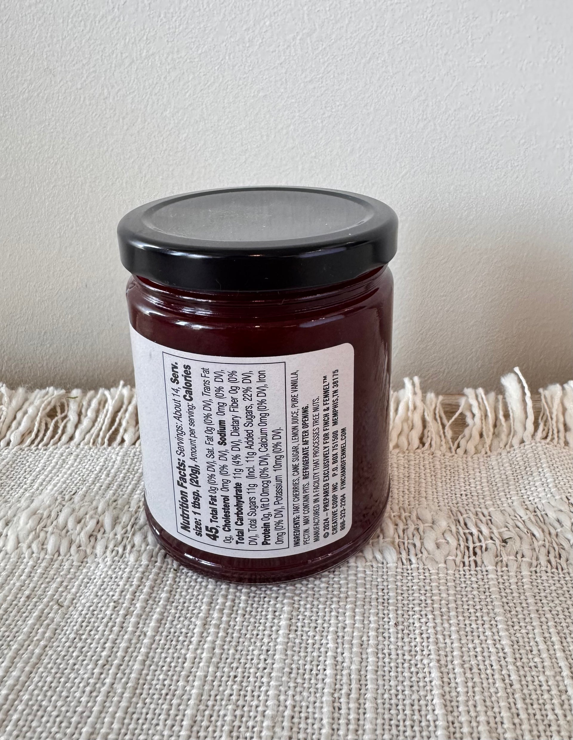 CHERRY VANILLA FRUIT PRESERVES