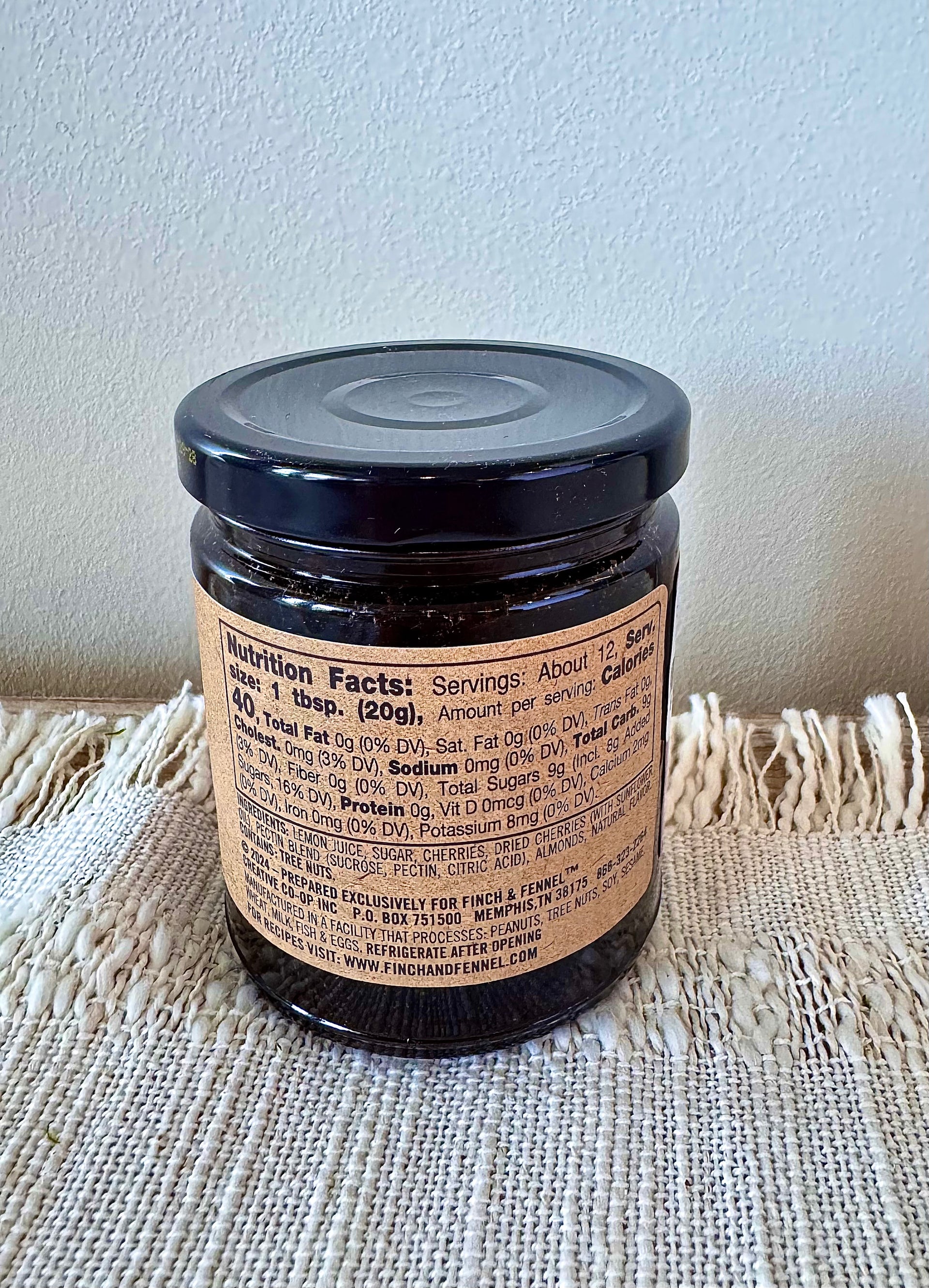 9OZ CHERRY ALMOND JAM