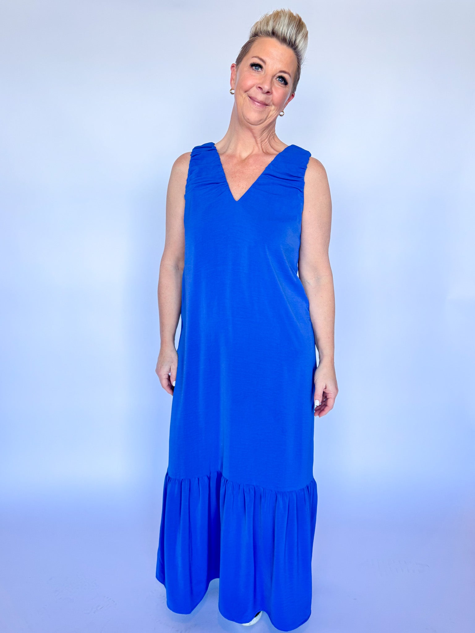MURPHY DRESS-BLUE