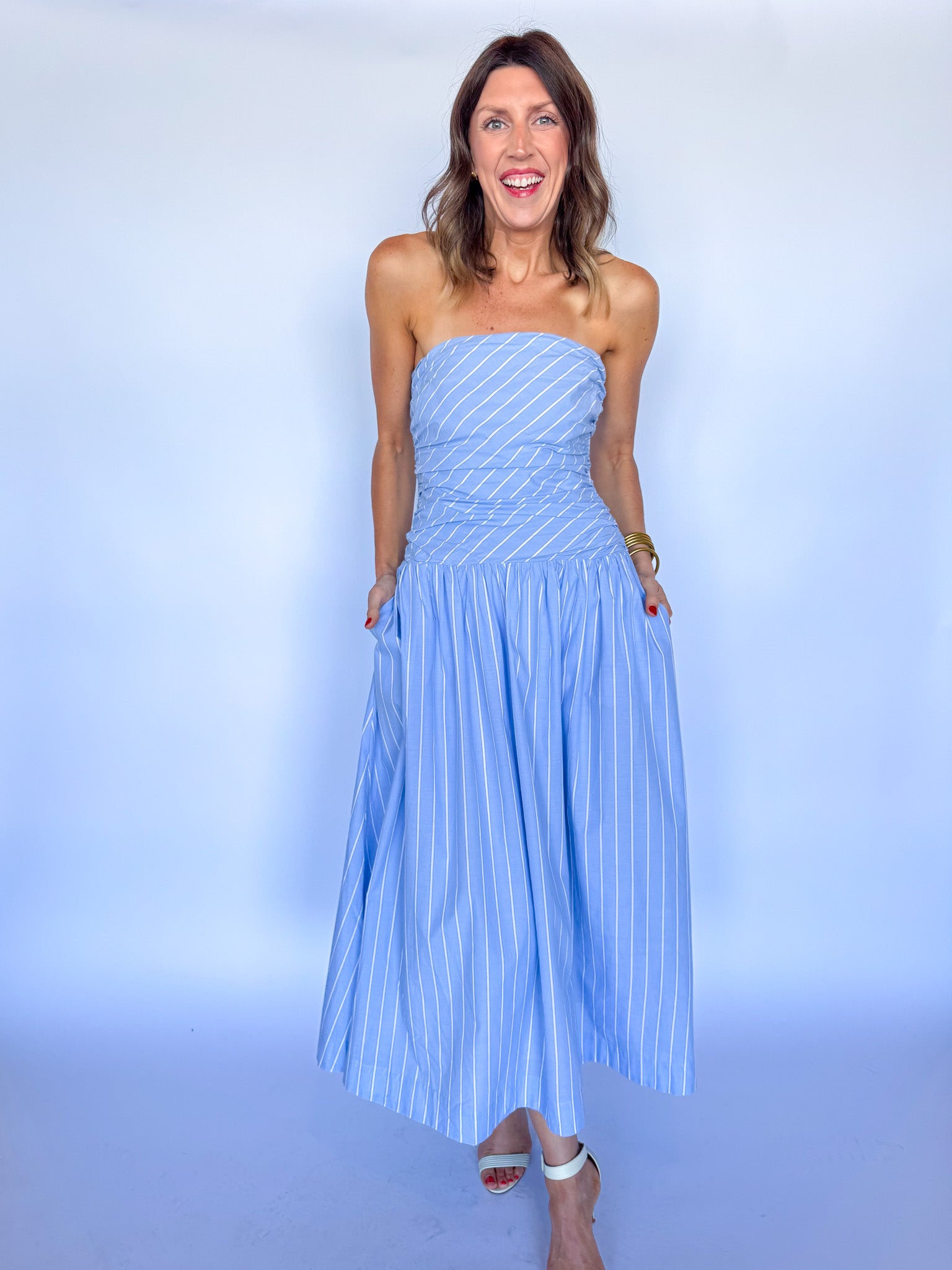 MULHOLLAND DRESS-CHAMBRAY