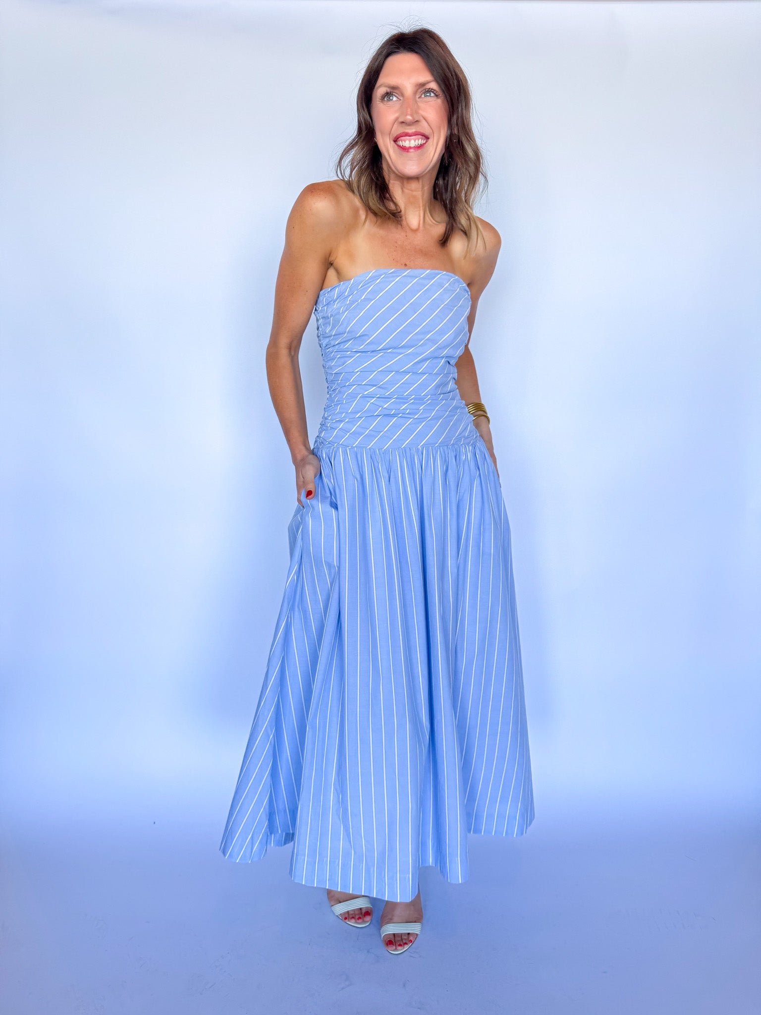MULHOLLAND DRESS-CHAMBRAY