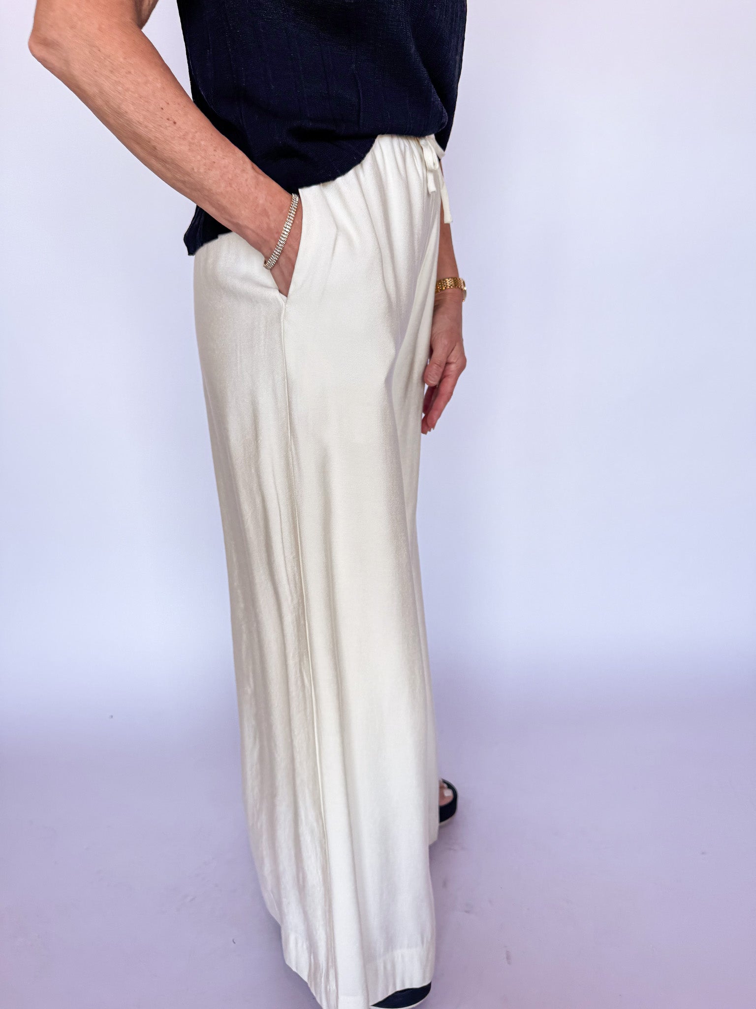 BEA FLOWY PANT-IVORY