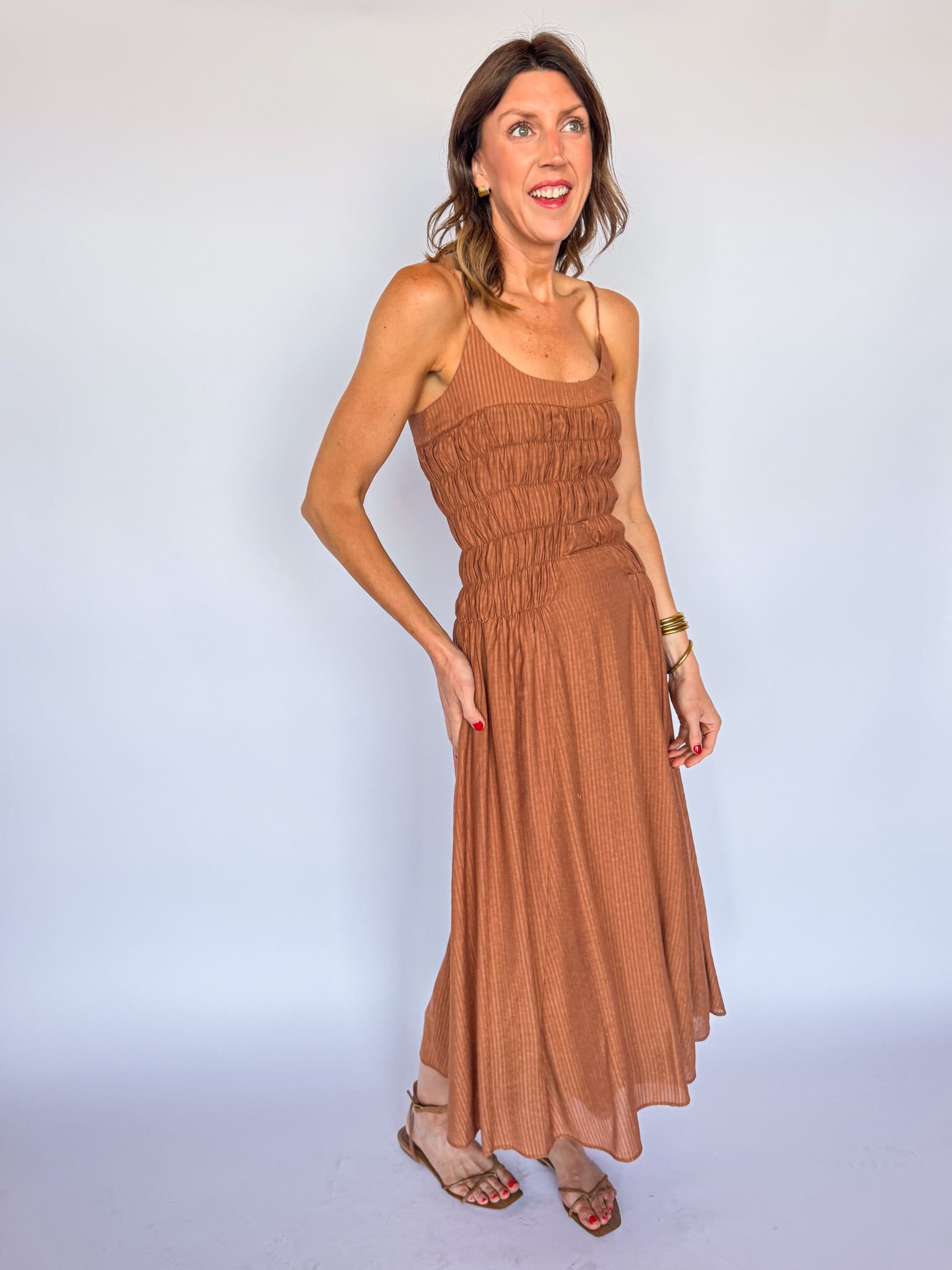 ATLANTA DRESS-TERRACOTTA