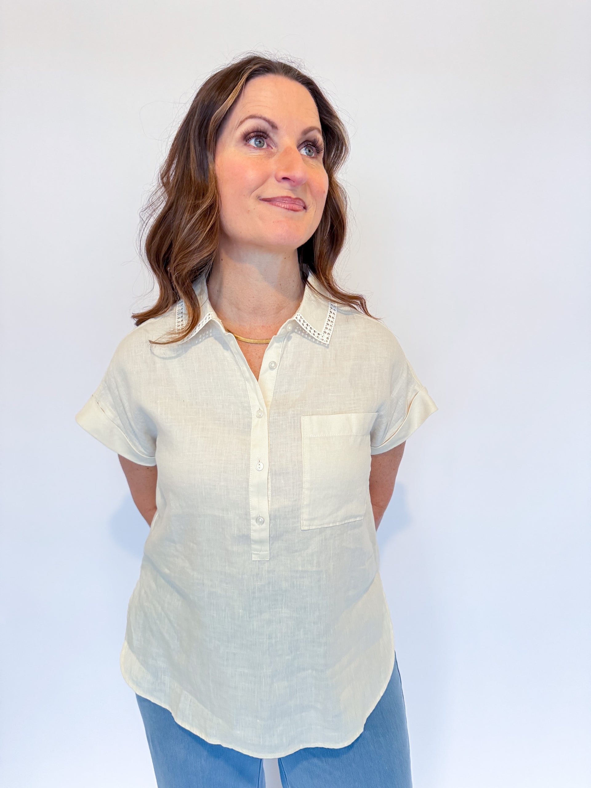 ALTHEA SHIRT-MACADAMIA