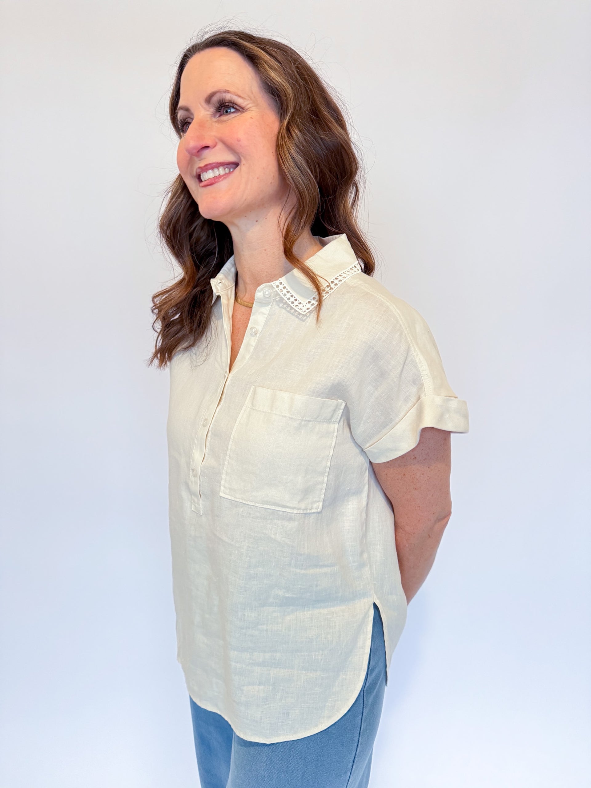 ALTHEA SHIRT-MACADAMIA
