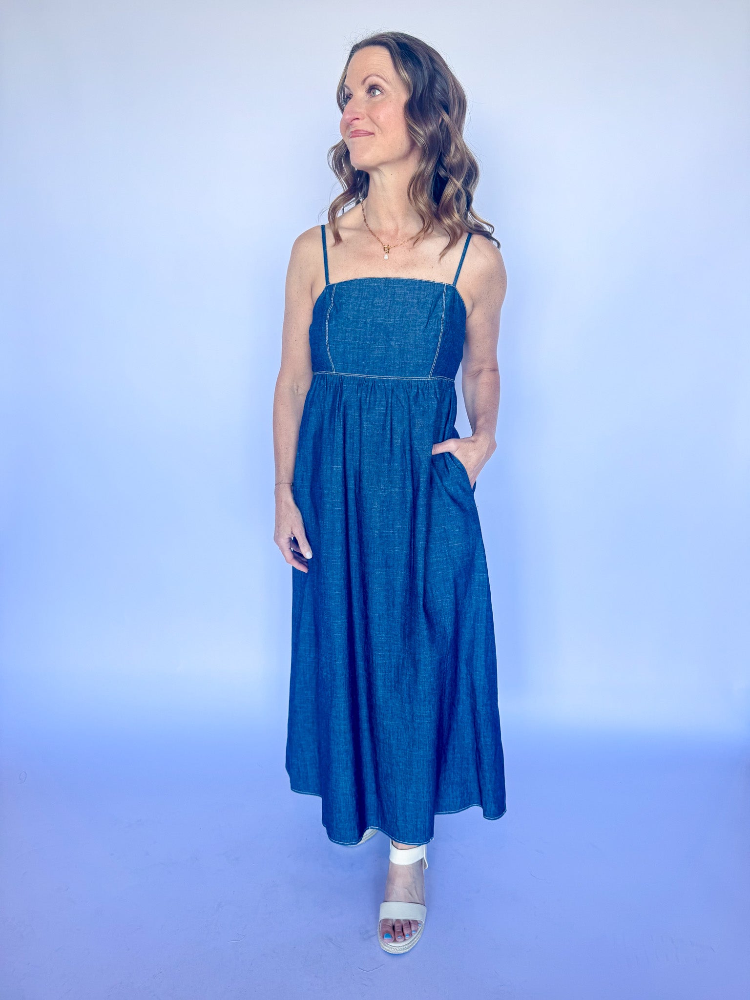 SHEILA DRESS-NAVY