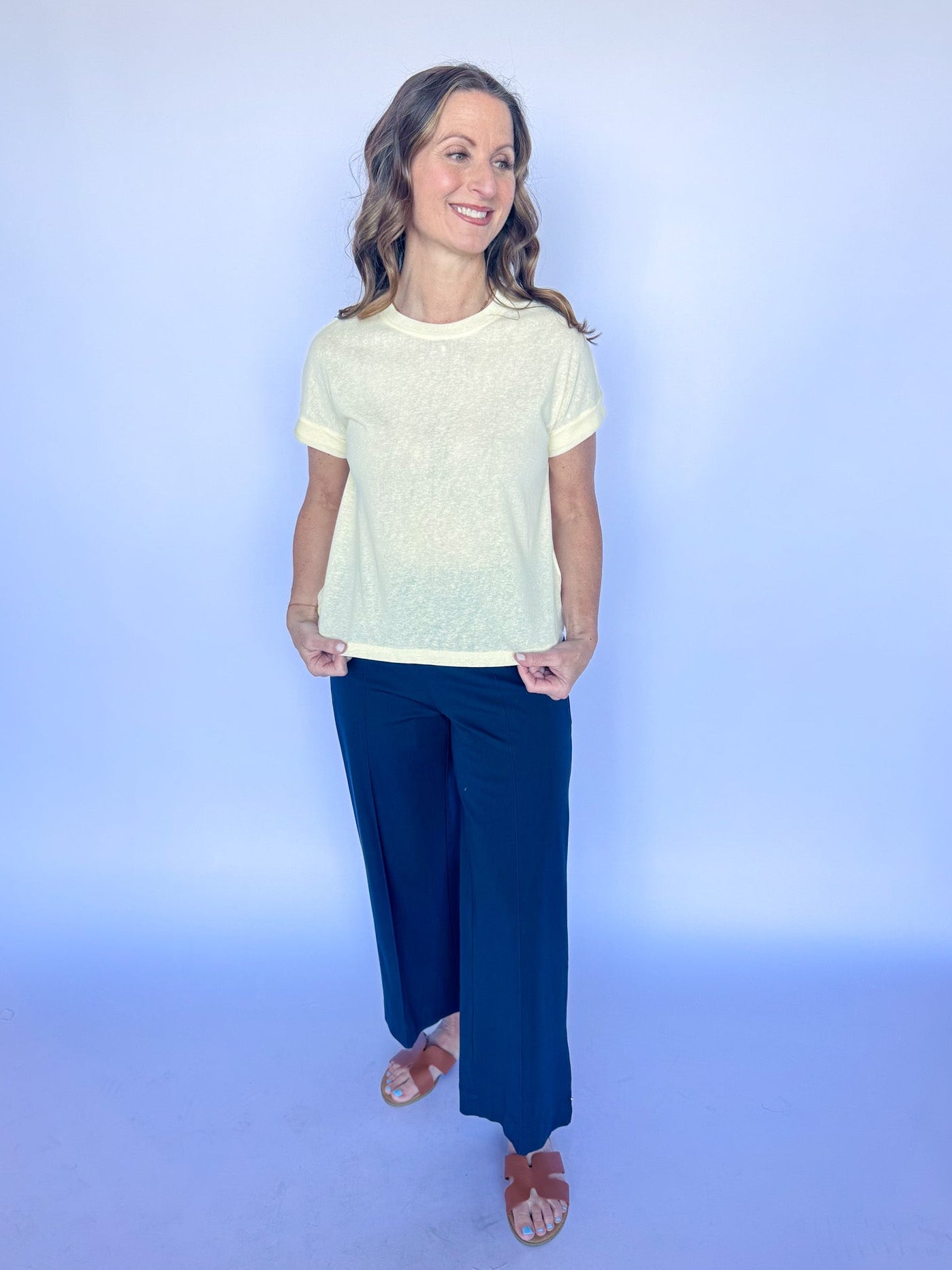 BRIAR TOP-YELLOW
